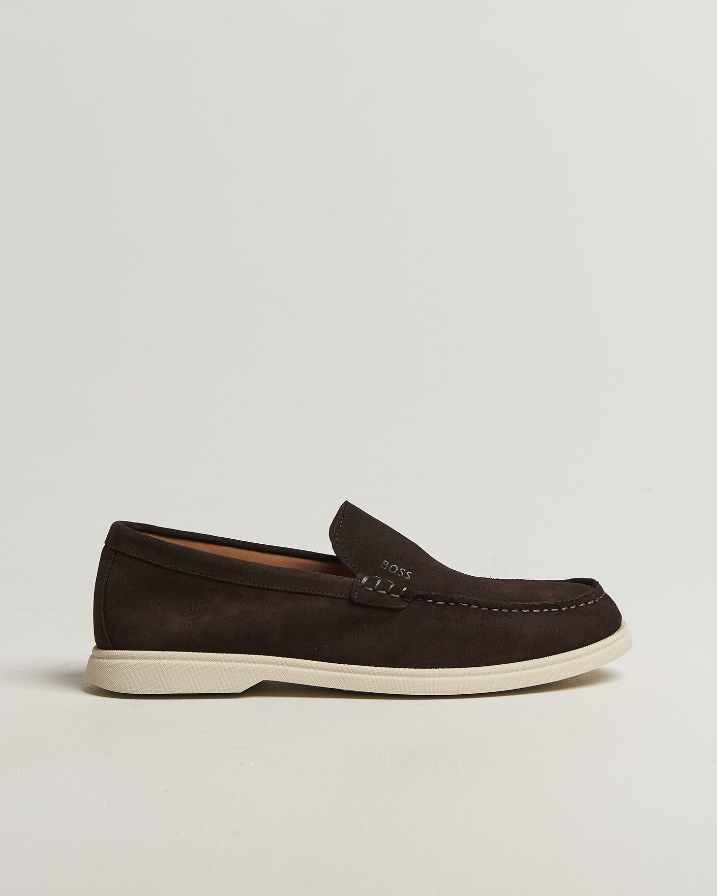 Uomini | Mocassini | BOSS BLACK | Sienne Suede Loafer Dark Brown