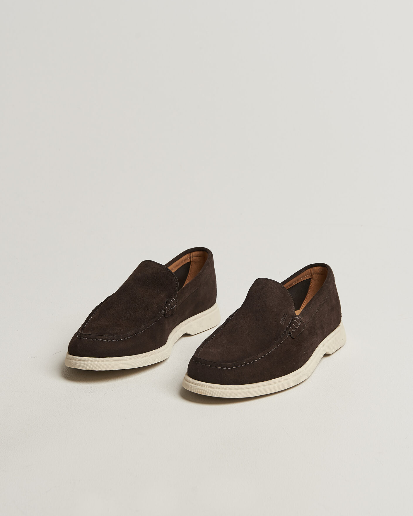 Uomini | Mocassini | BOSS BLACK | Sienne Suede Loafer Dark Brown