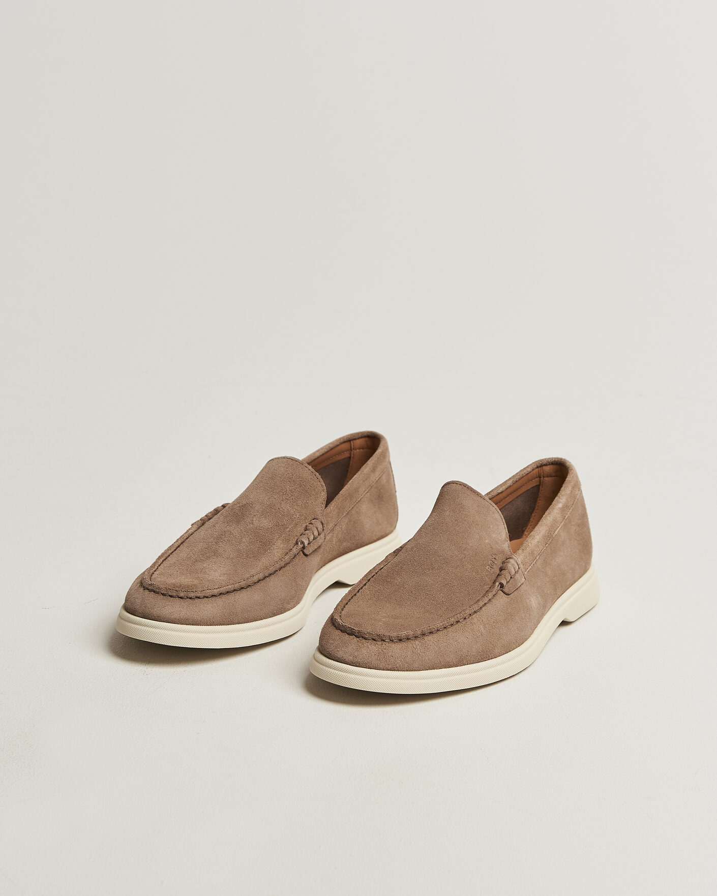 Uomini | Mocassini | BOSS BLACK | Sienne Suede Loafer Medium Beige