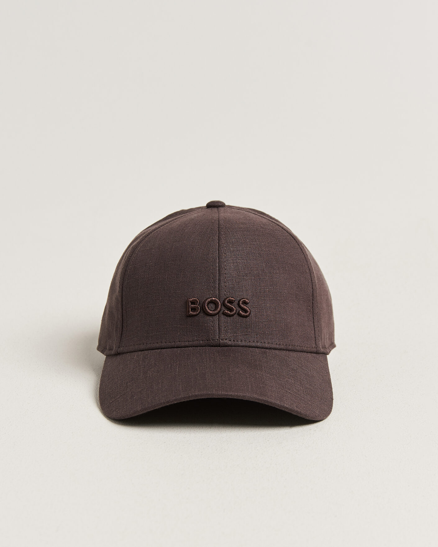 Uomini | Cappelli & Berretti | BOSS BLACK | Zed Linen Cap Dark Brown