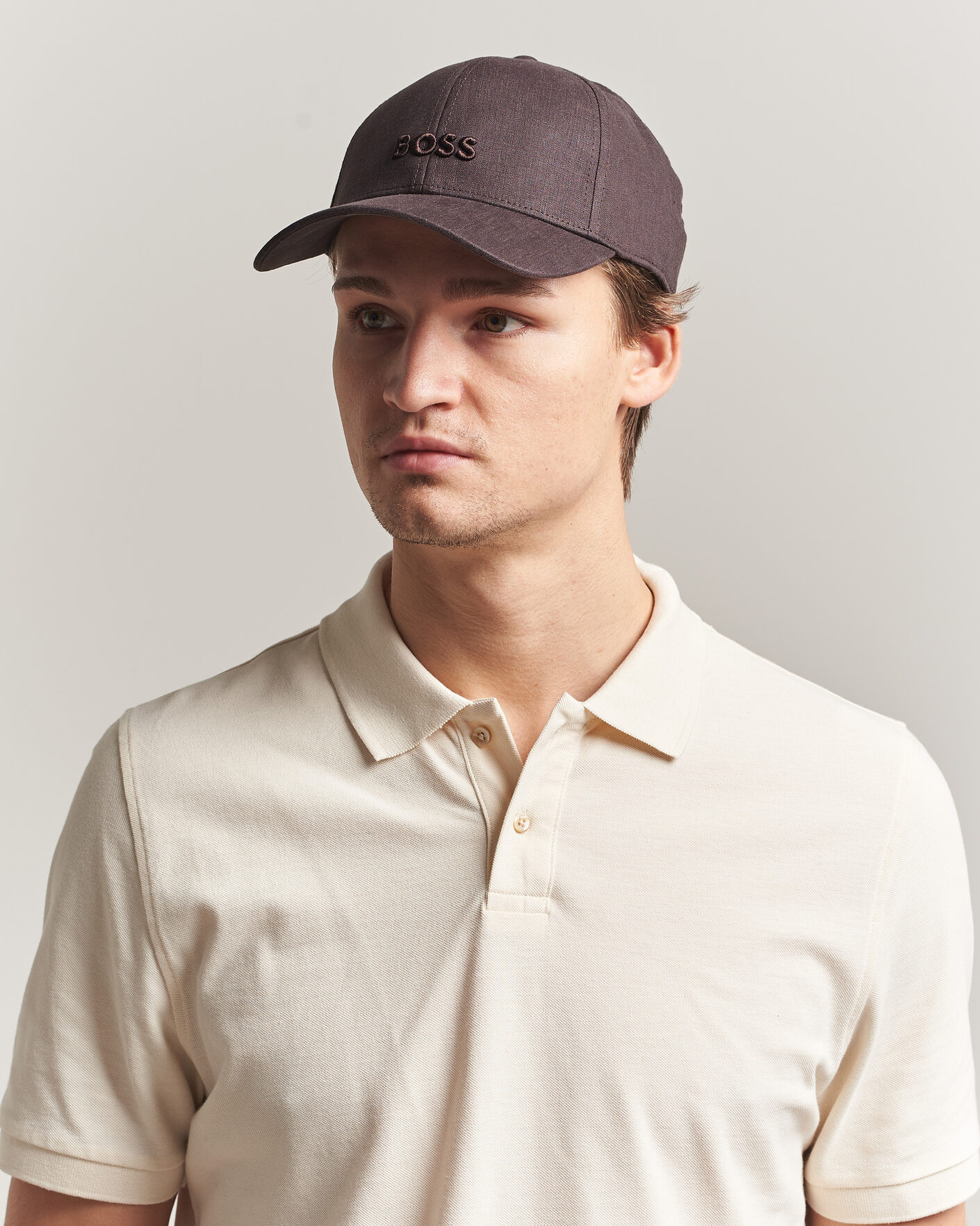 Uomini | Cappelli & Berretti | BOSS BLACK | Zed Linen Cap Dark Brown