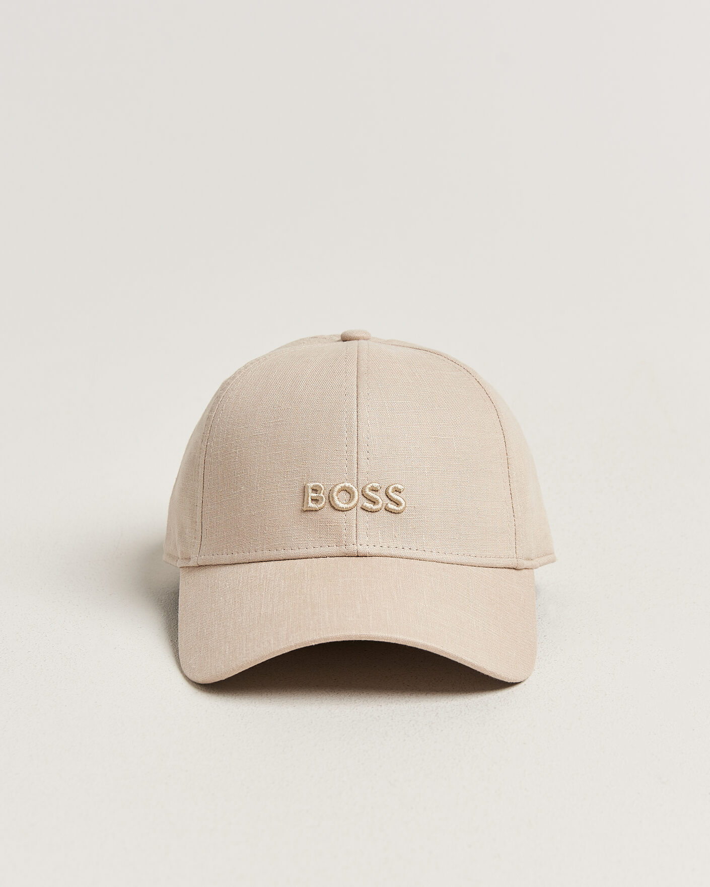 Uomini | Cappelli & Berretti | BOSS BLACK | Zed Linen Cap Open Beige