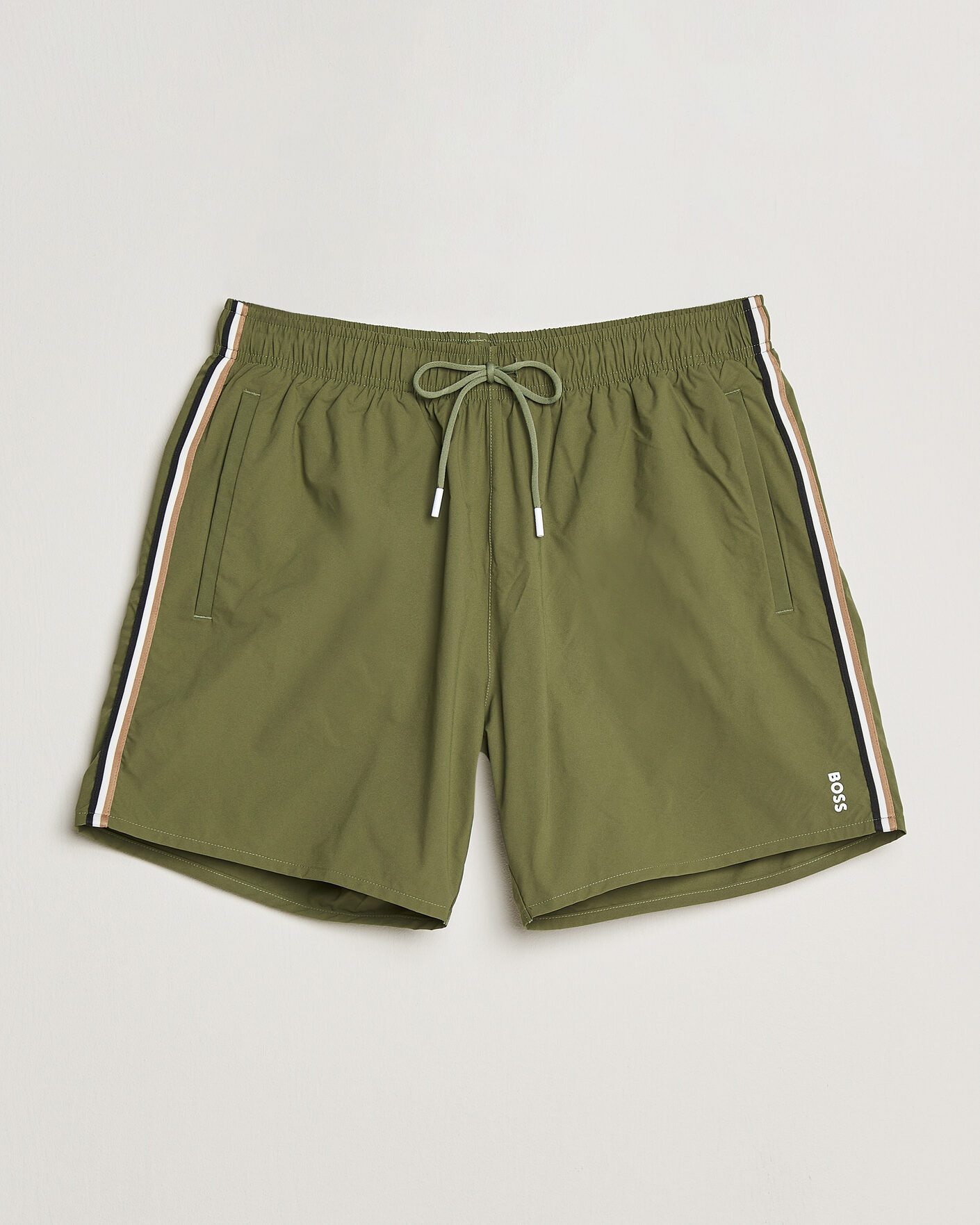 Uomini | Costumi da bagno | BOSS BLACK | Iconic Swimshorts Open Green