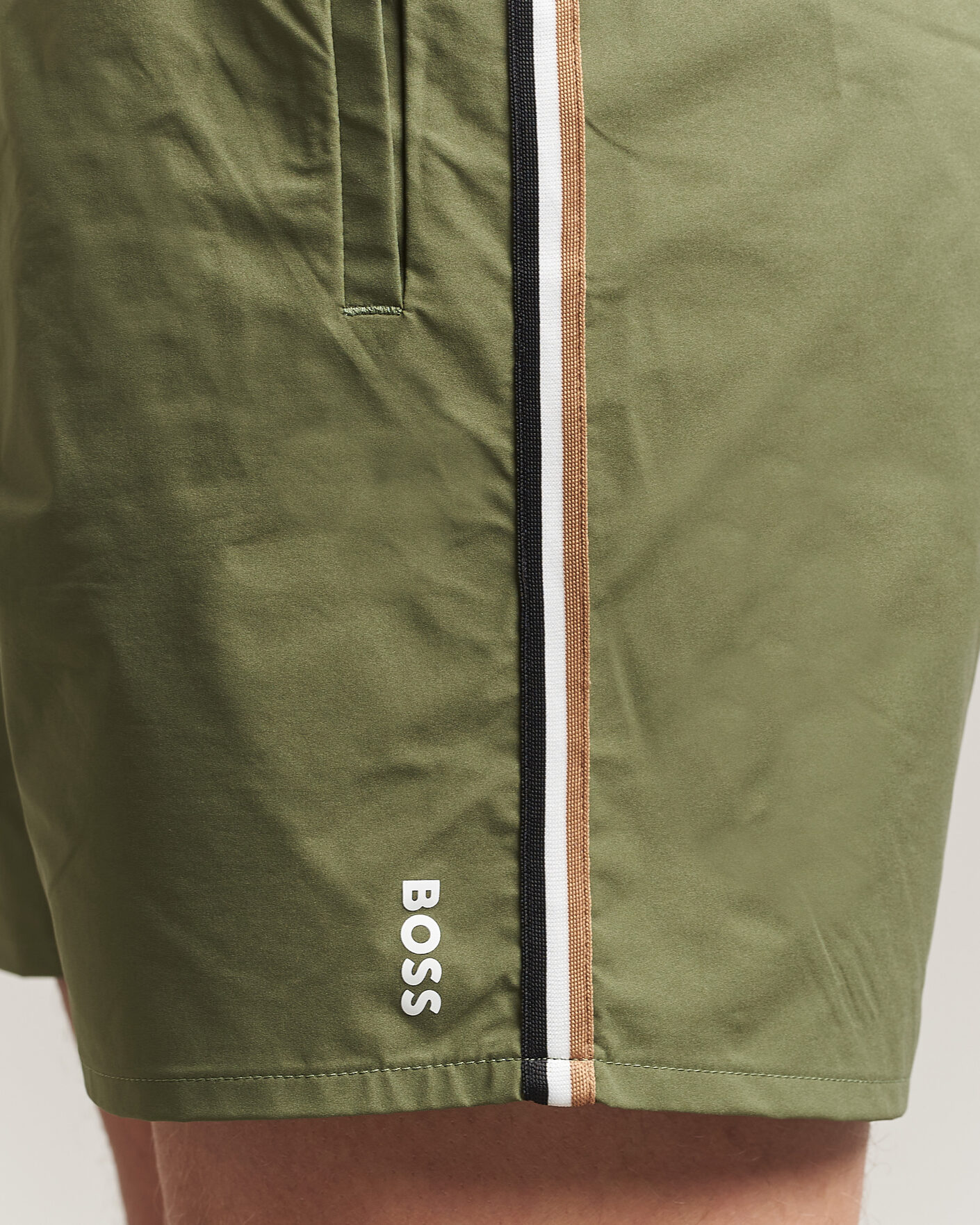 Uomini | Costumi da bagno | BOSS BLACK | Iconic Swimshorts Open Green