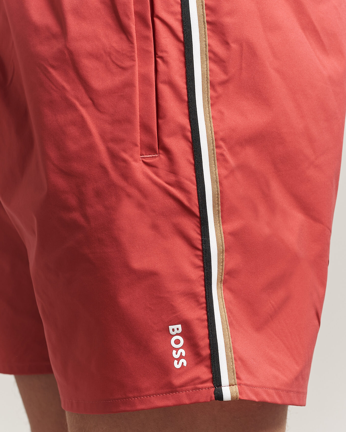 Uomini | Costumi da bagno | BOSS BLACK | Iconic Swimshorts Dark Red