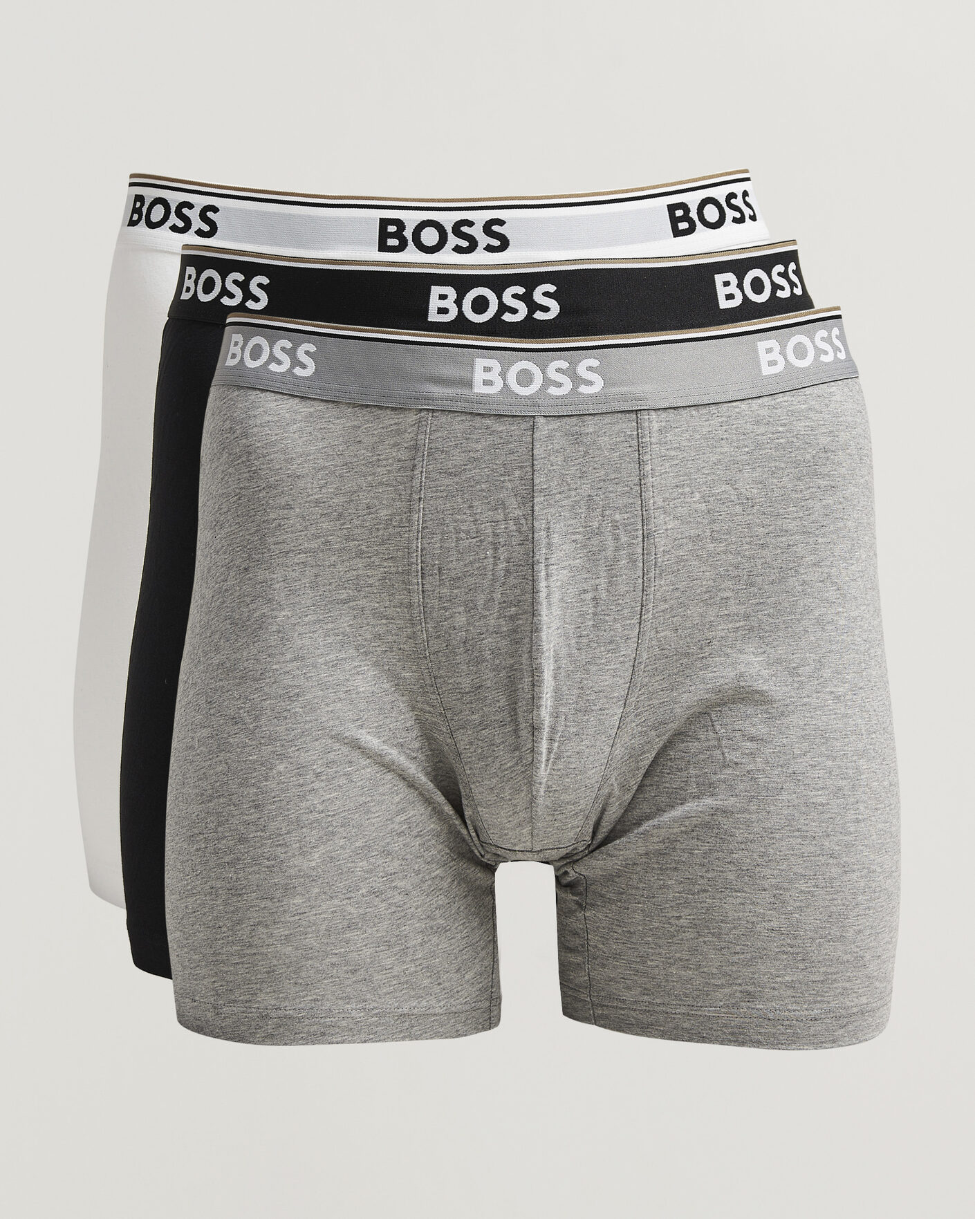 Uomini | Biancheria intima | BOSS BLACK | 3-Pack Long Leg Boxer Black/Grey/White