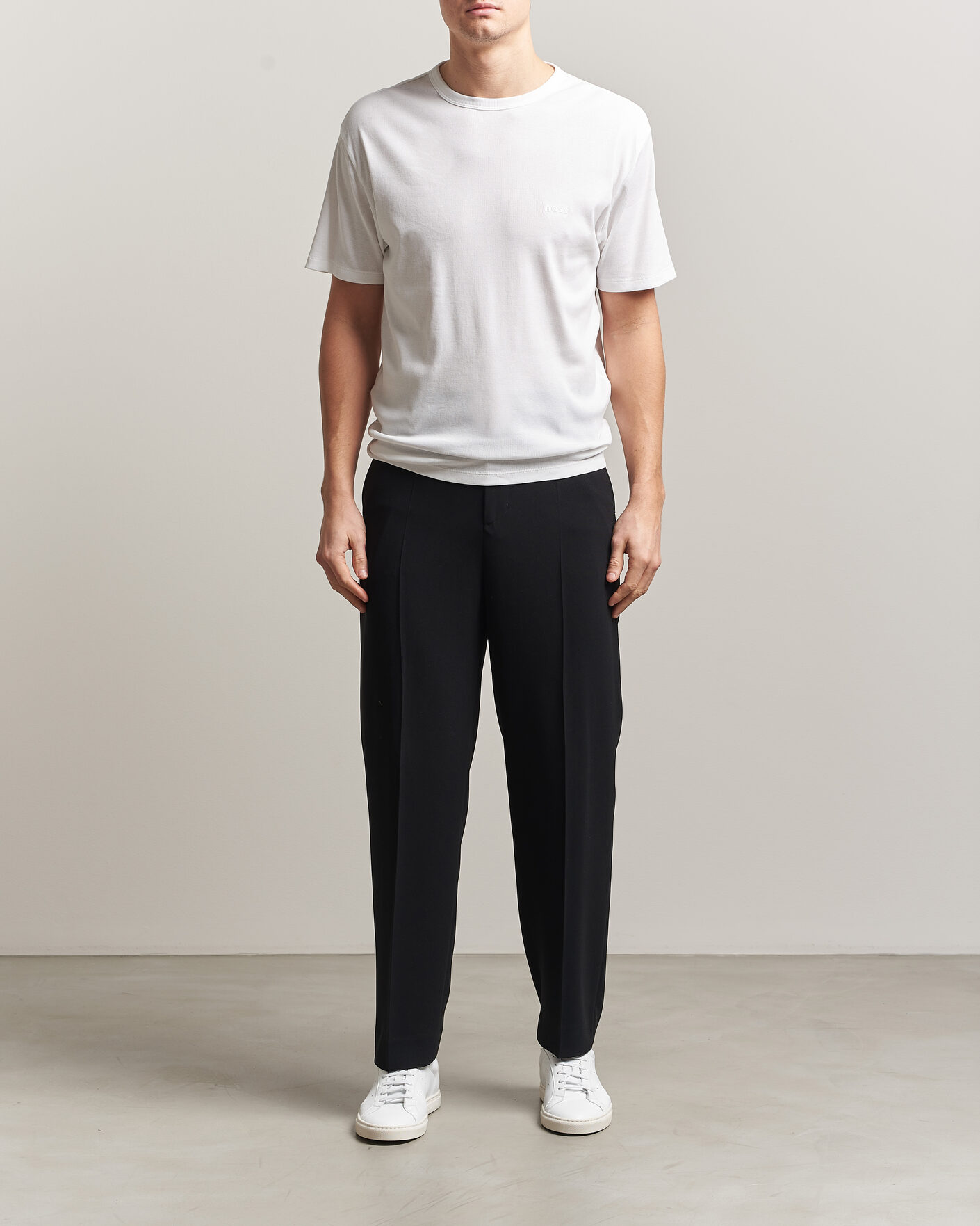 Uomini | T-shirt | BOSS BLACK | 2-Pack Ribbed T-Shirt White