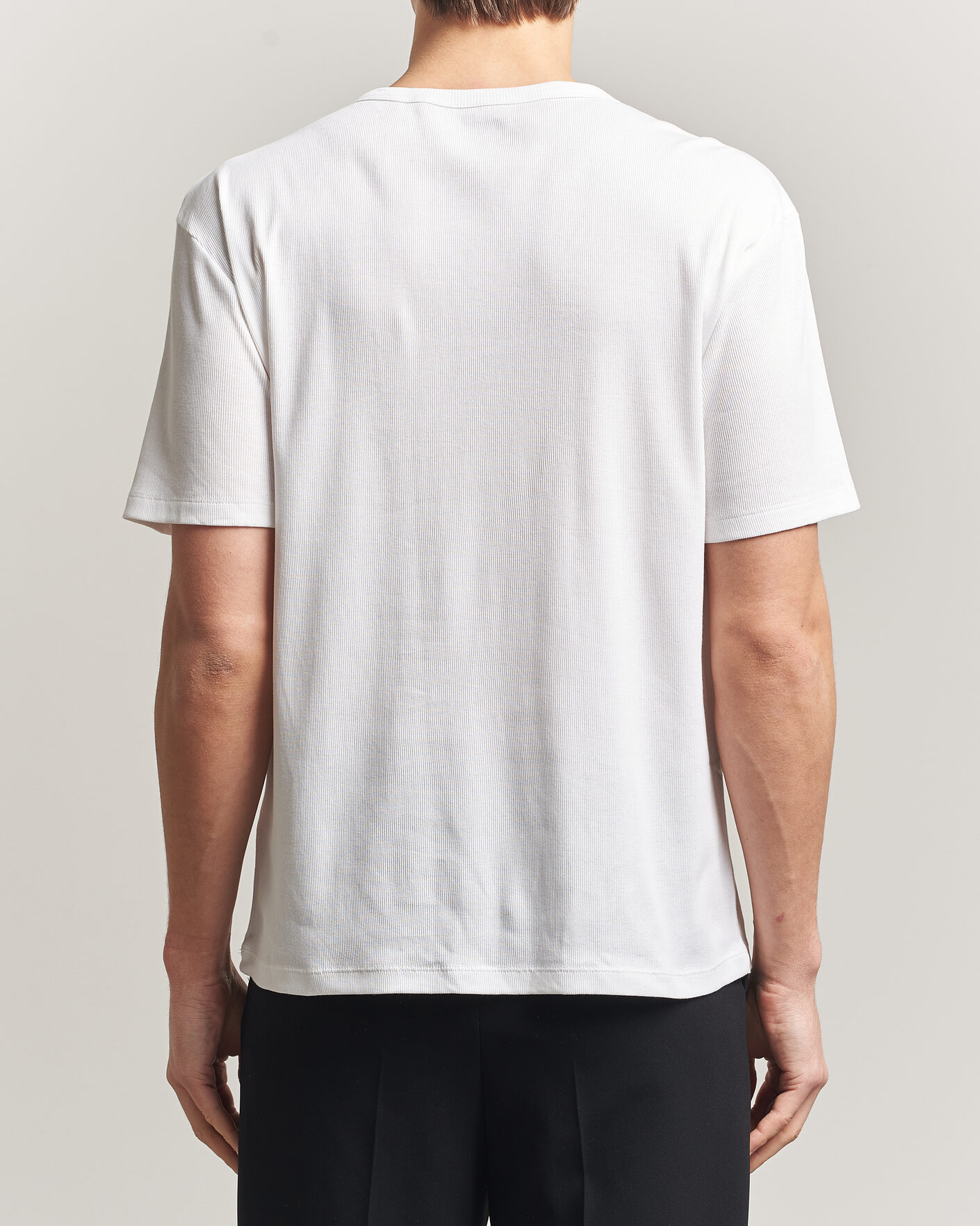 Uomini | T-shirt | BOSS BLACK | 2-Pack Ribbed T-Shirt White