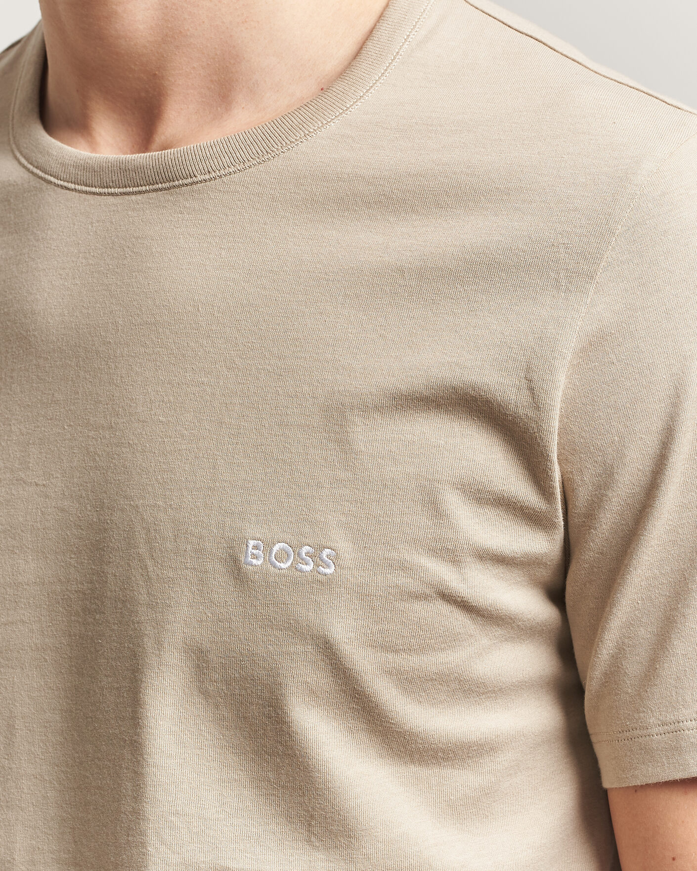 Uomini | T-shirt | BOSS BLACK | 3-Pack Crew Neck T-Shirt White/Blue/Beige