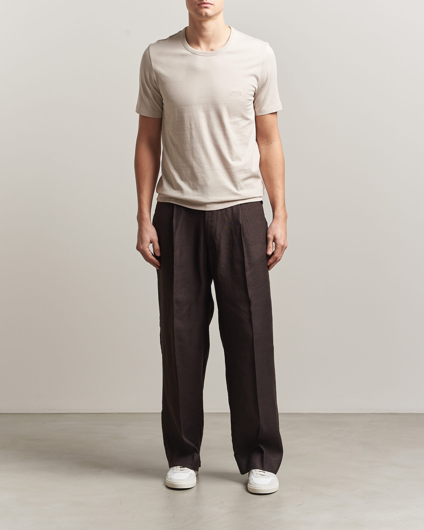 Uomini | T-shirt | BOSS BLACK | 3-Pack Crew Neck T-Shirt Grey/Beige/Black