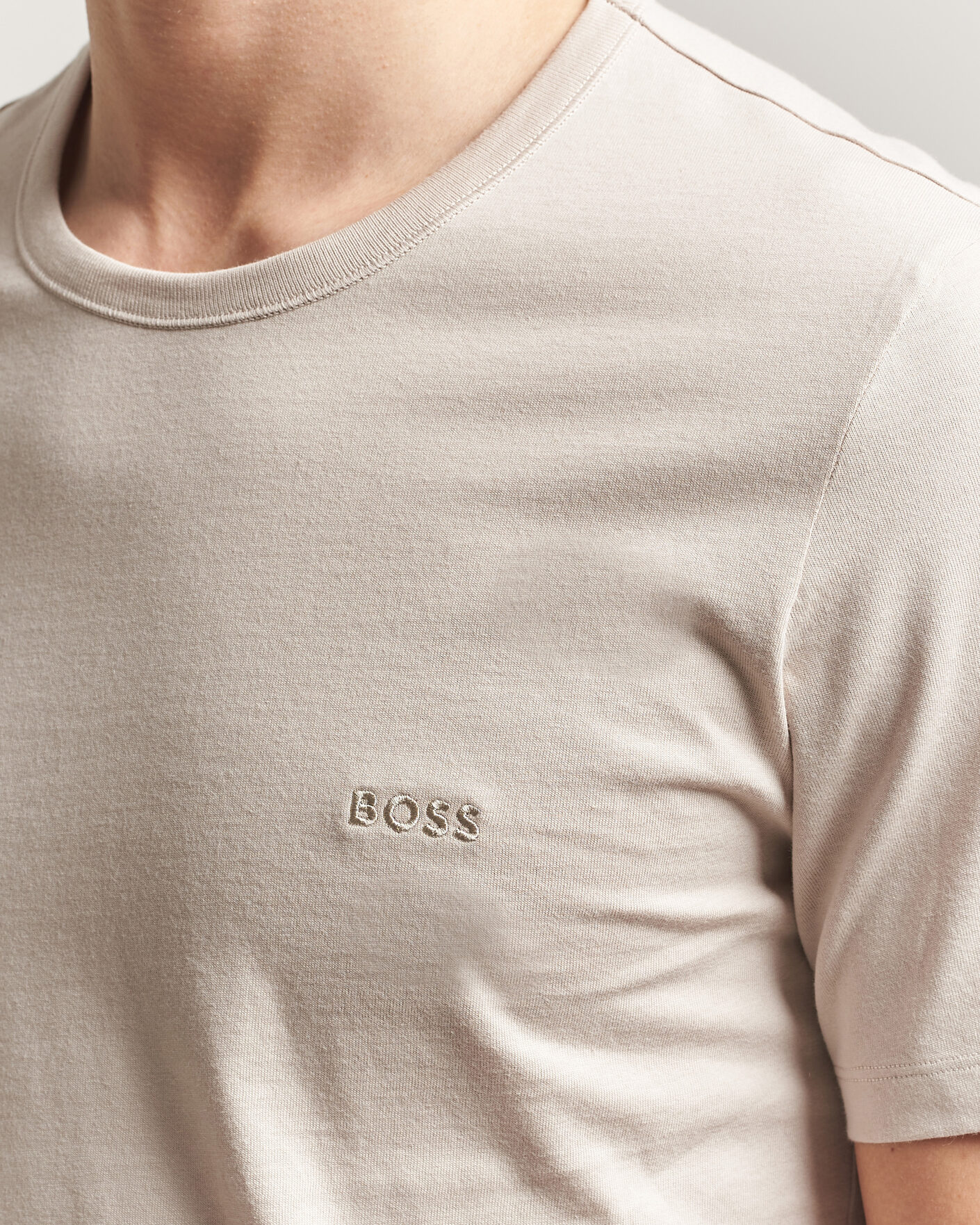 Uomini | T-shirt | BOSS BLACK | 3-Pack Crew Neck T-Shirt Grey/Beige/Black