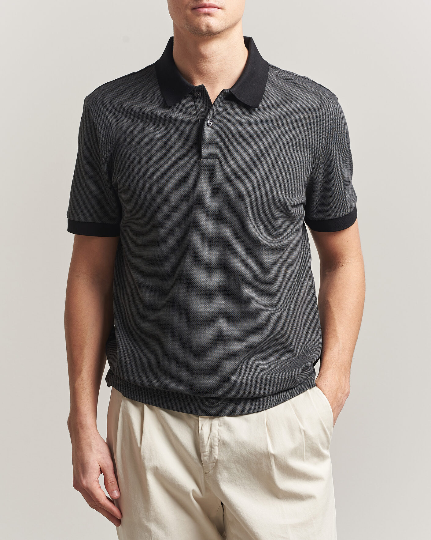 Uomini | Polo | BOSS BLACK | Parlay Jersey Polo Black