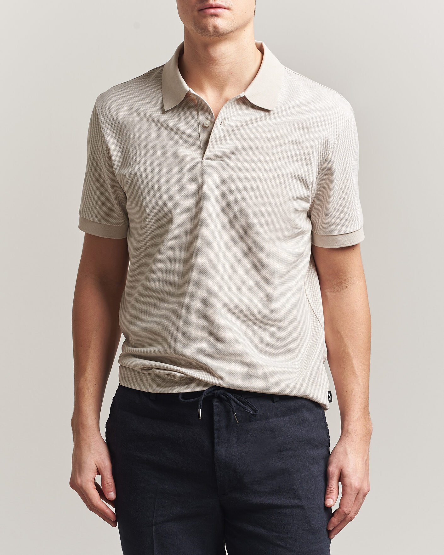 Uomini | Polo | BOSS BLACK | Parlay Jersey Polo Open Beige