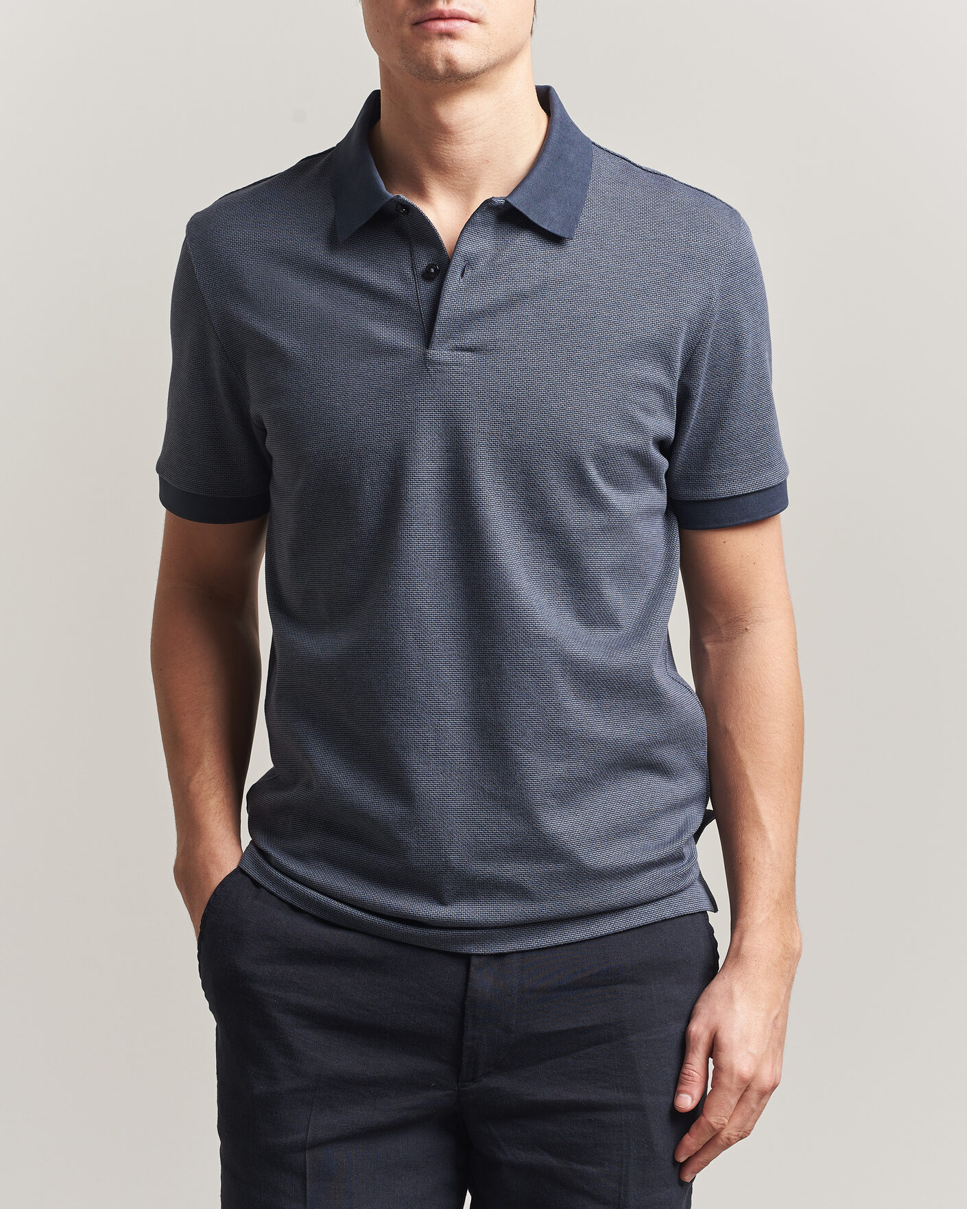 Uomini | Polo | BOSS BLACK | Parlay Jersey Polo Dark Blue