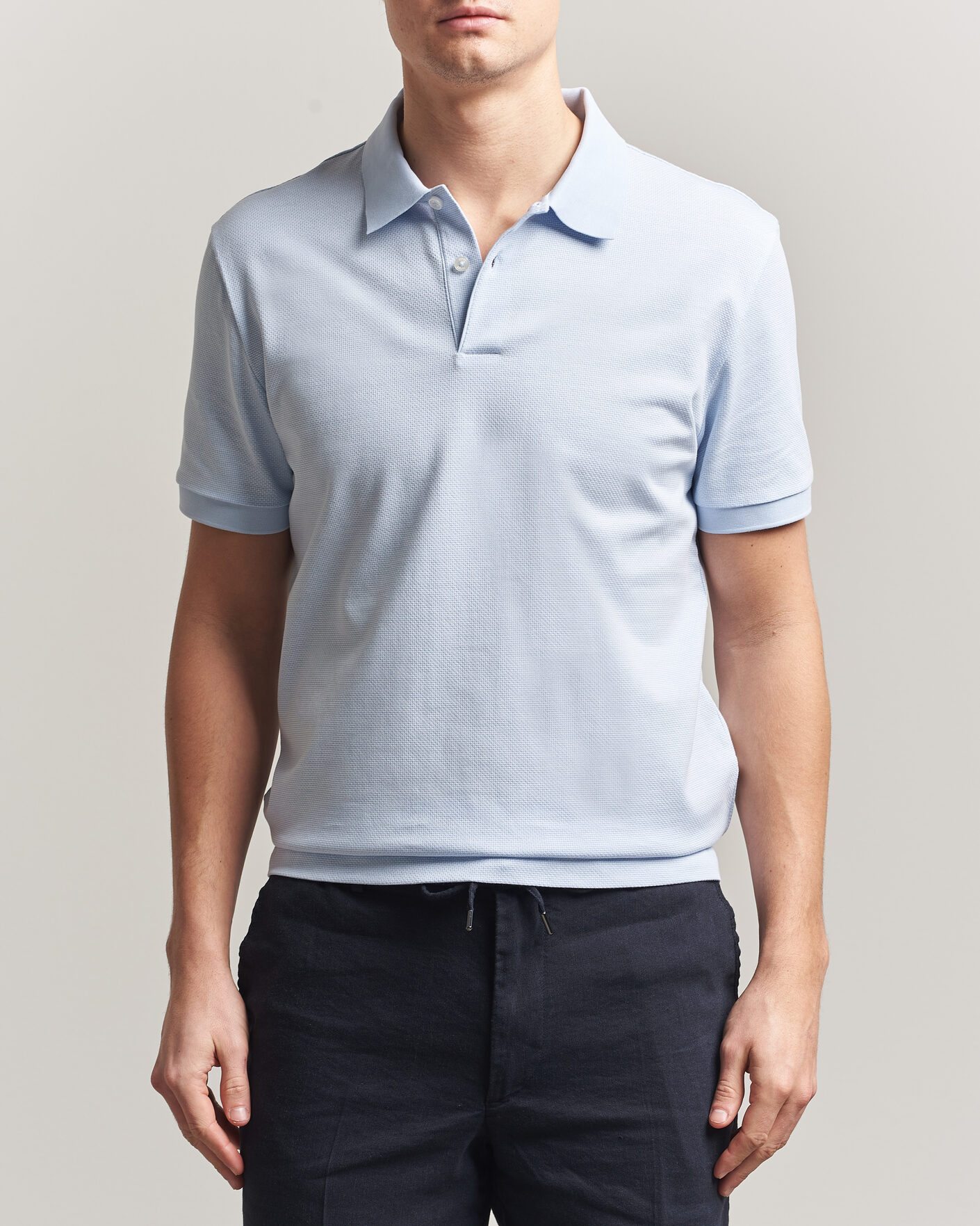 Uomini | Polo | BOSS BLACK | Parlay Jersey Polo Light Blue