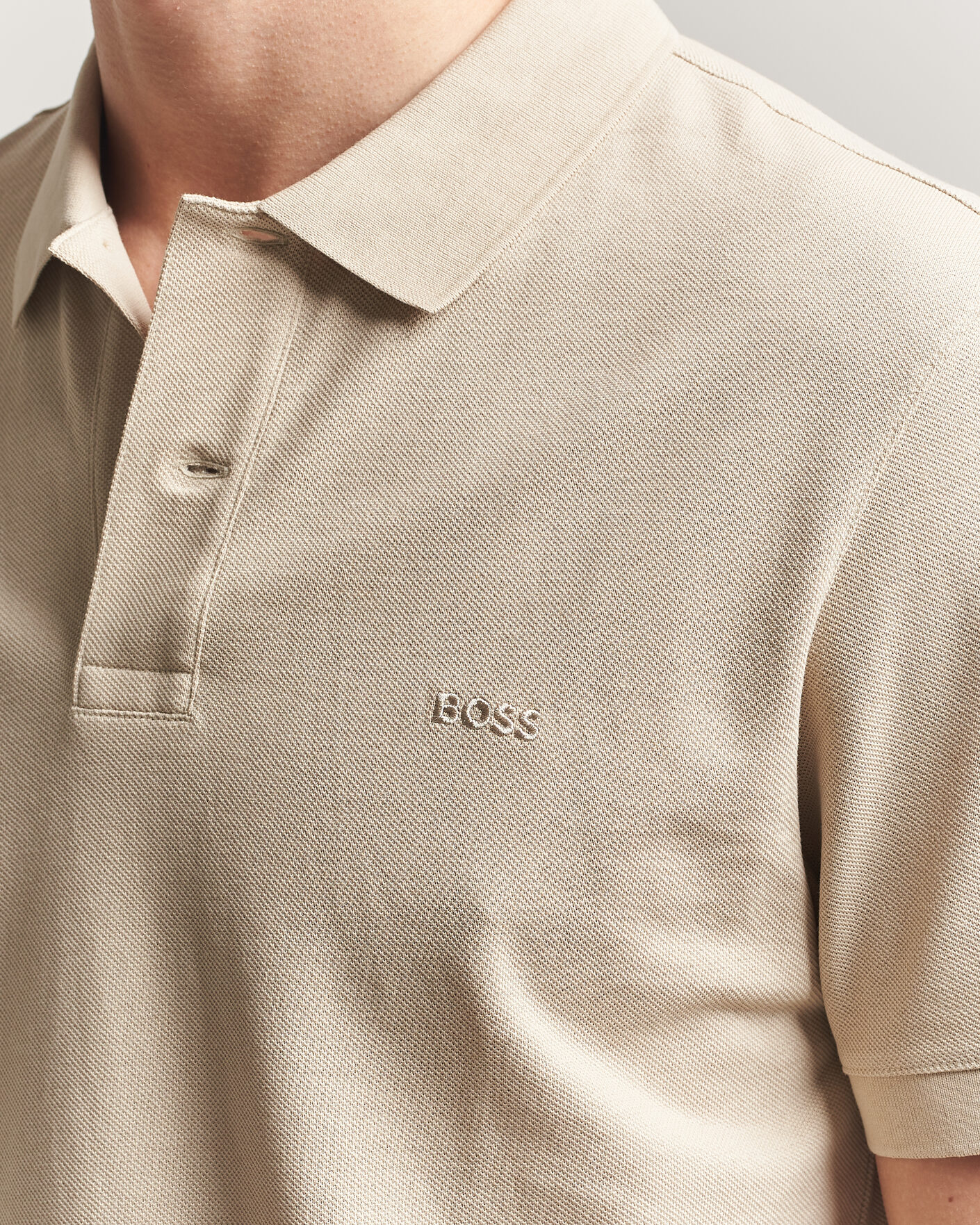 Uomini | Polo | BOSS BLACK | Pallas Polo Open Beige