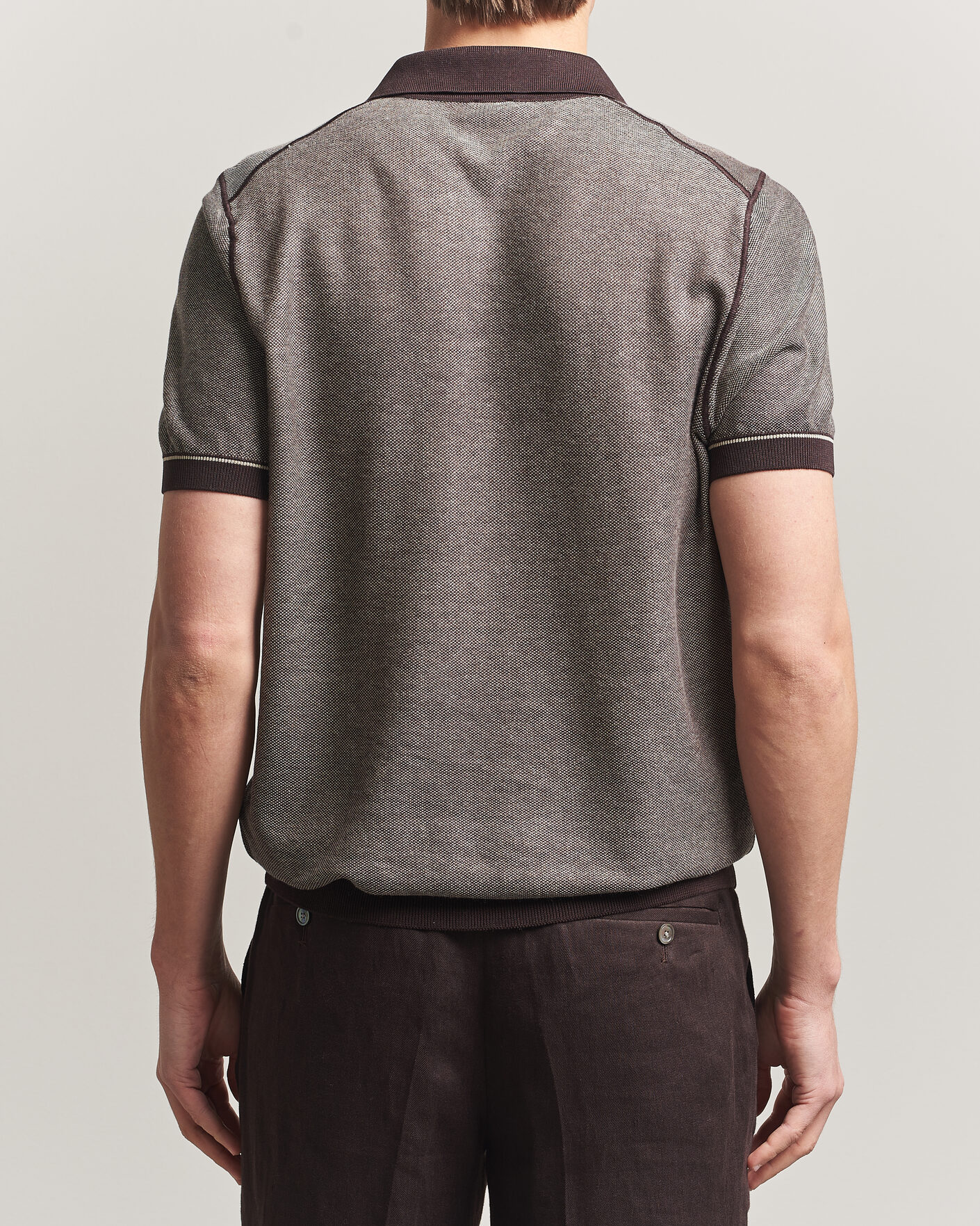 Uomini | Polo | BOSS BLACK | Narciso Knitted Polo Dark Brown