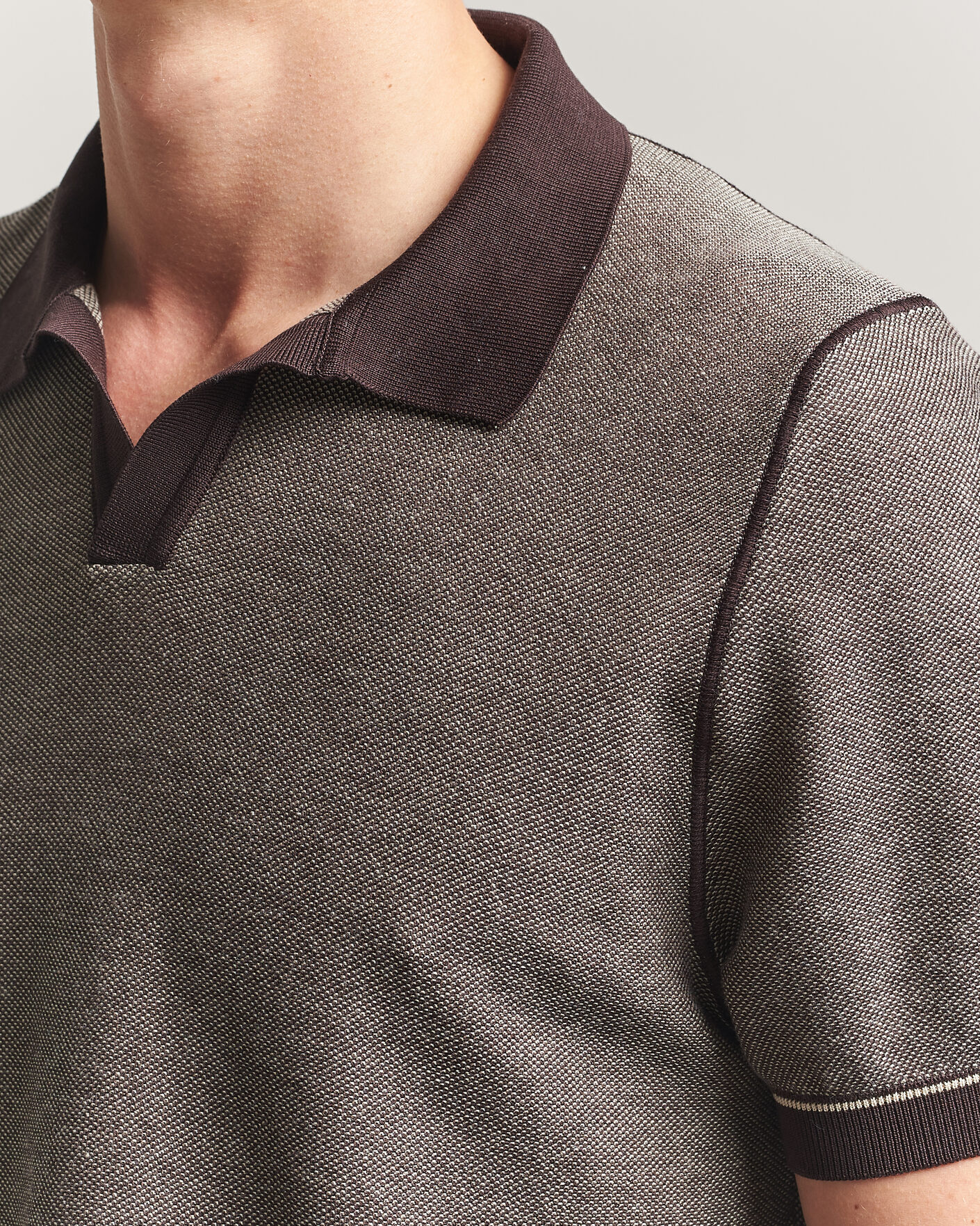 Uomini | Polo | BOSS BLACK | Narciso Knitted Polo Dark Brown