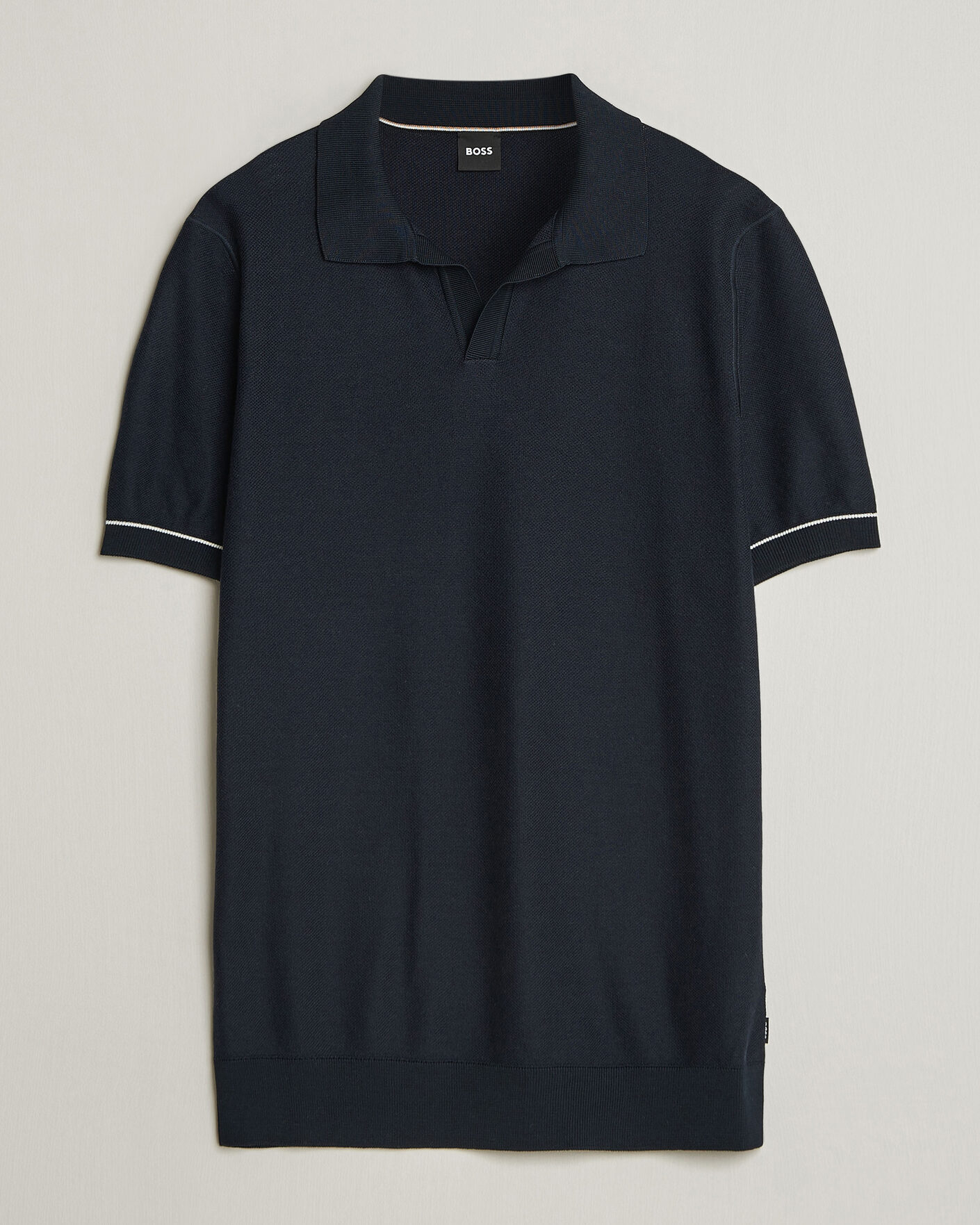 Uomini | Polo | BOSS BLACK | Narciso Knitted Polo Dark Blue