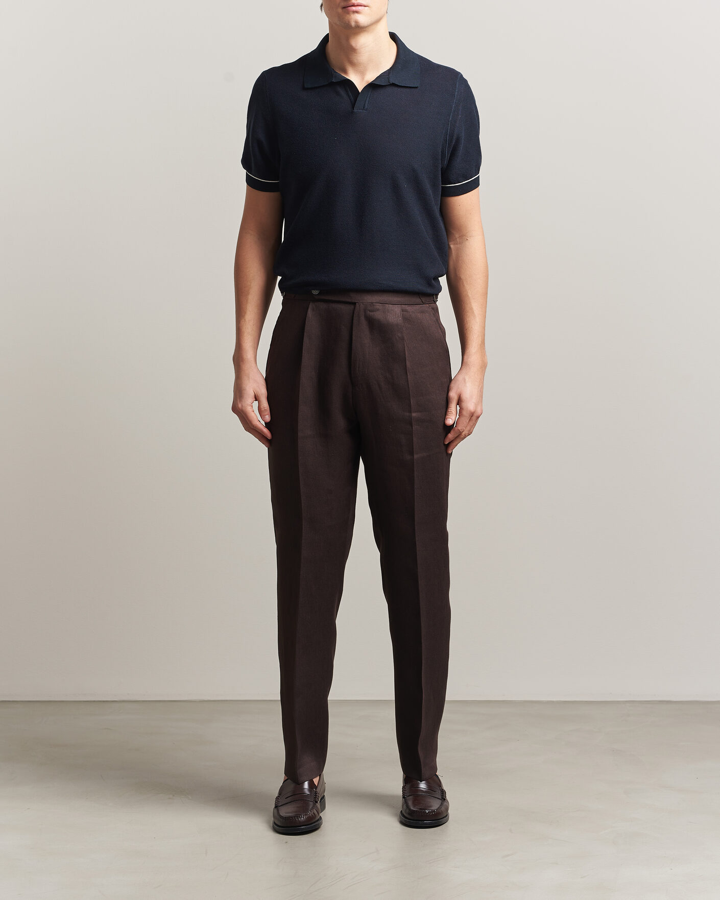 Uomini | Polo | BOSS BLACK | Narciso Knitted Polo Dark Blue