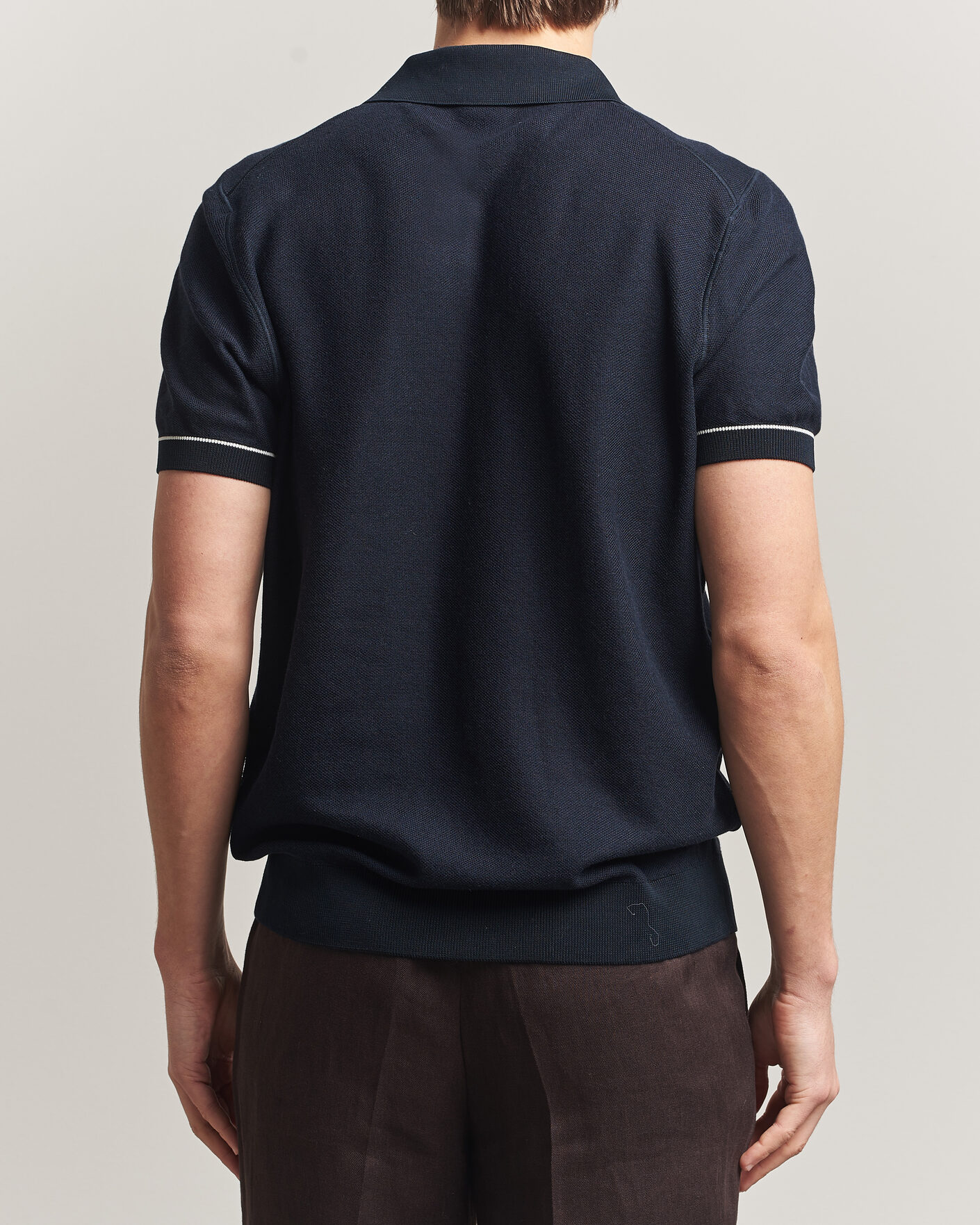 Uomini | Polo | BOSS BLACK | Narciso Knitted Polo Dark Blue