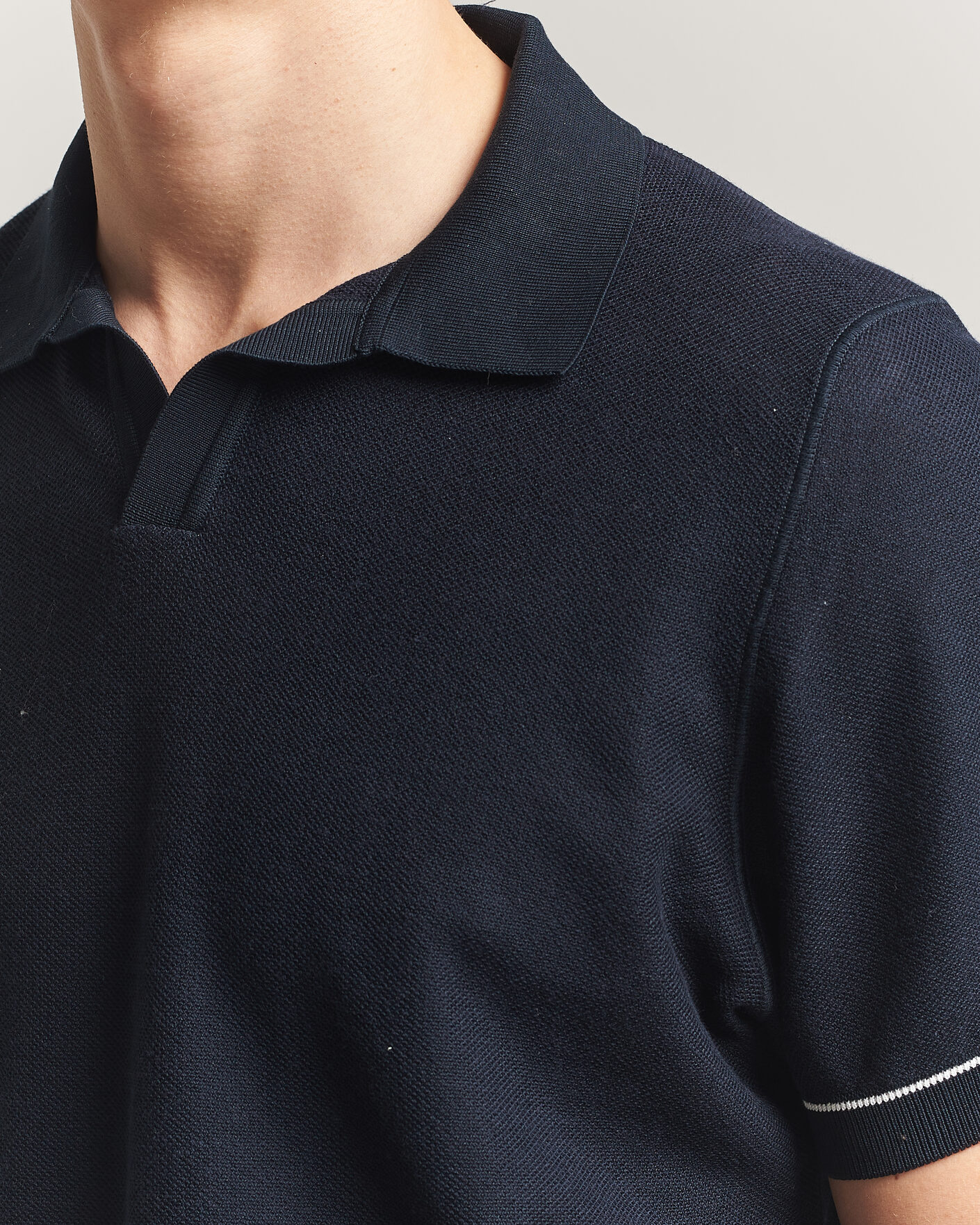 Uomini | Polo | BOSS BLACK | Narciso Knitted Polo Dark Blue