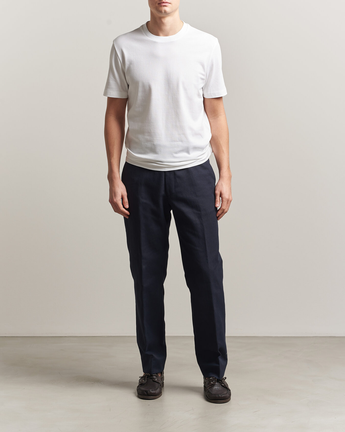 Uomini | T-shirt | BOSS BLACK | Thompson Structured T-Shirt White