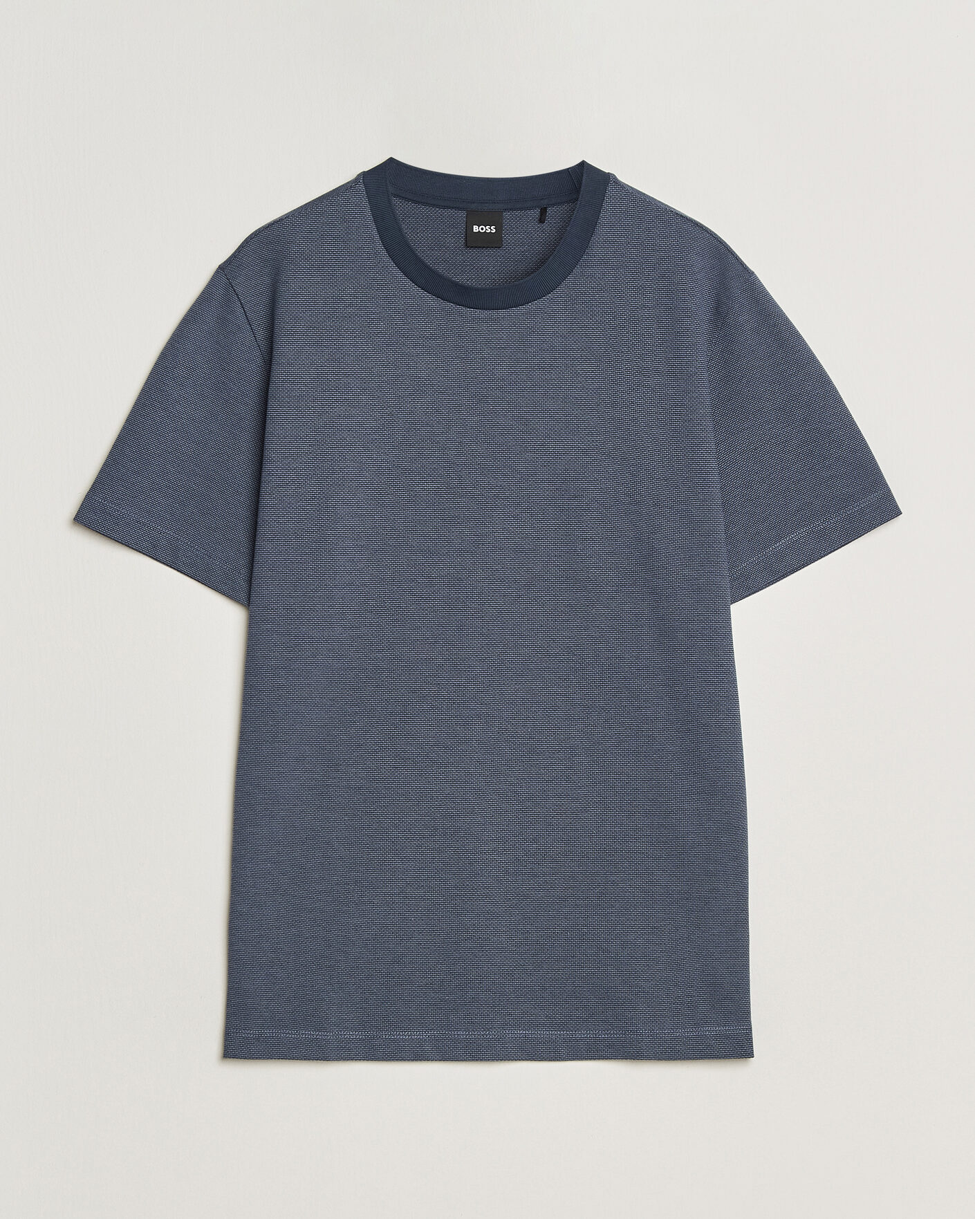 Uomini | T-shirt | BOSS BLACK | Thompson Structured T-Shirt Dark Blue
