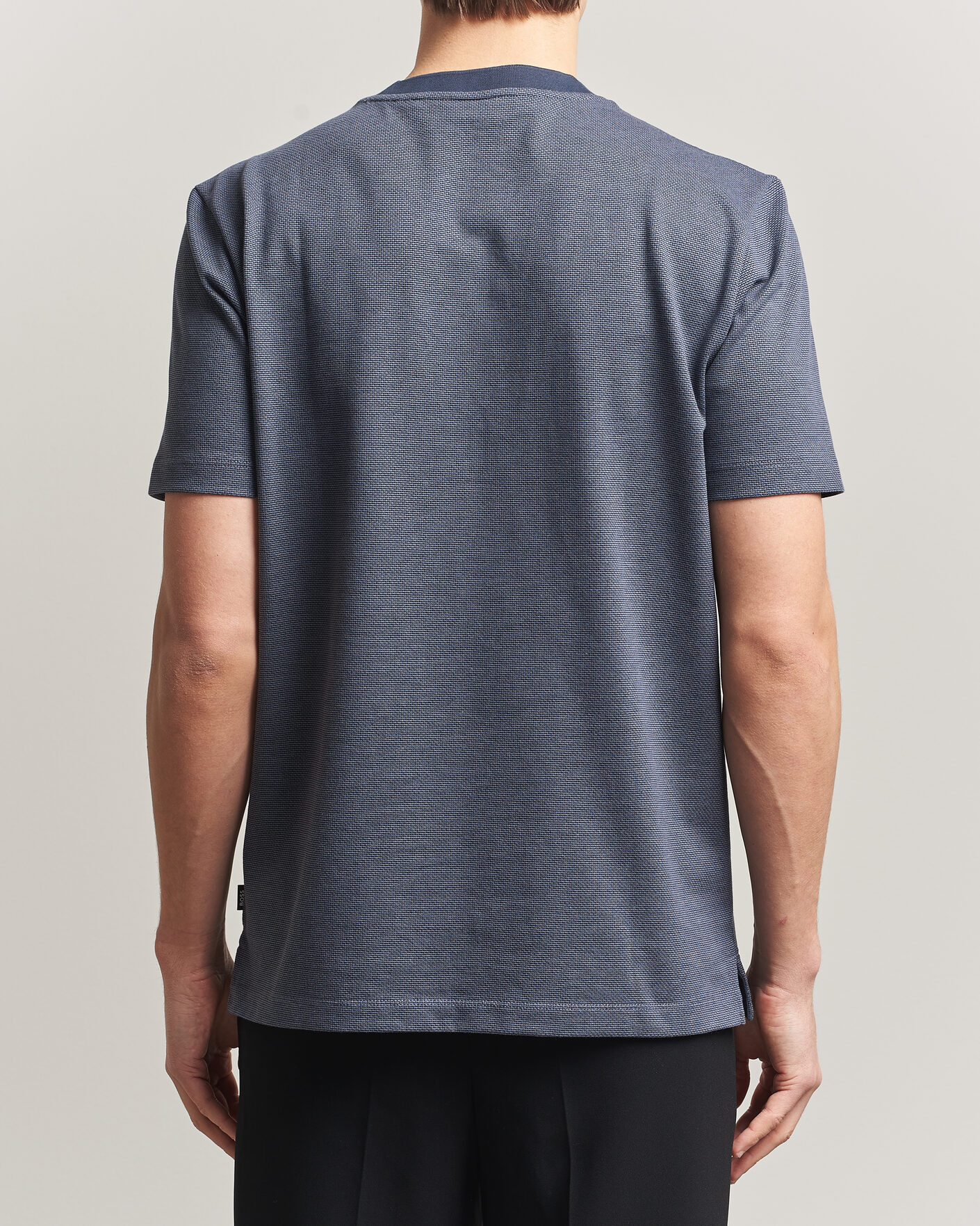 Uomini | T-shirt | BOSS BLACK | Thompson Structured T-Shirt Dark Blue