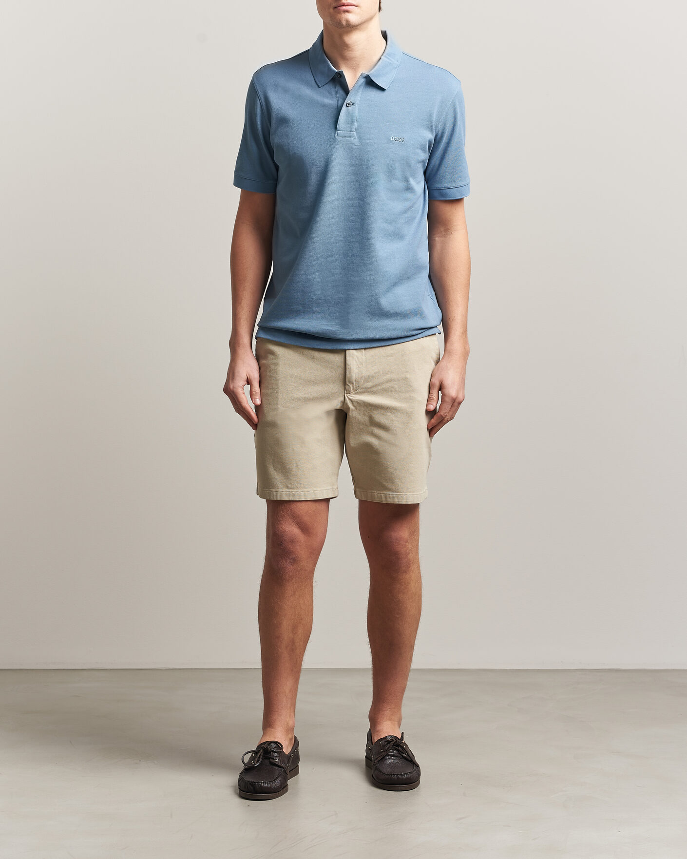 Uomini | Pantaloncini | BOSS BLACK | Kane Cotton Chino Shorts Open Beige