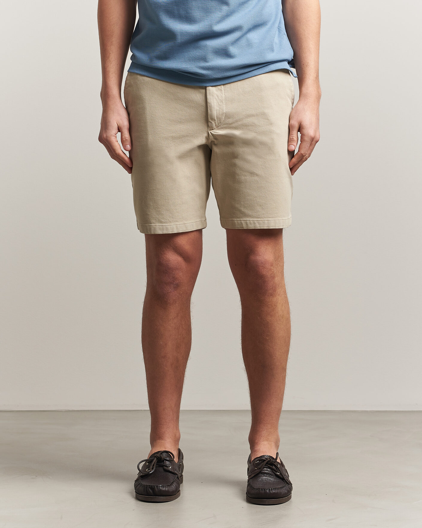 Uomini | Pantaloncini | BOSS BLACK | Kane Cotton Chino Shorts Open Beige