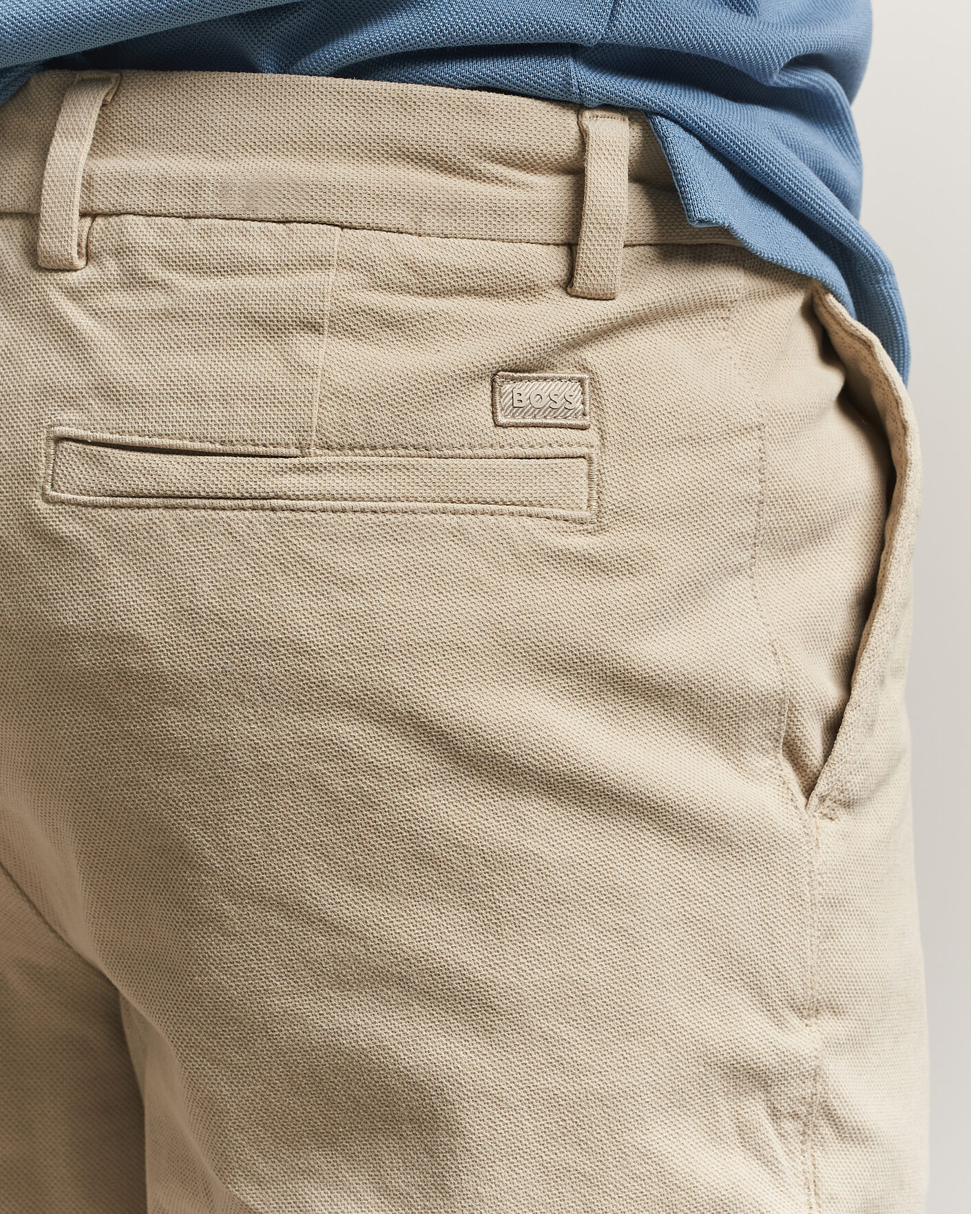 Uomini | Pantaloncini | BOSS BLACK | Kane Cotton Chino Shorts Open Beige