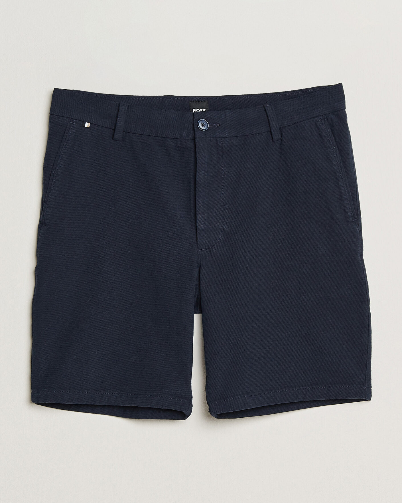 Uomini | Pantaloncini | BOSS BLACK | Kane Cotton Chino Shorts Dark Blue