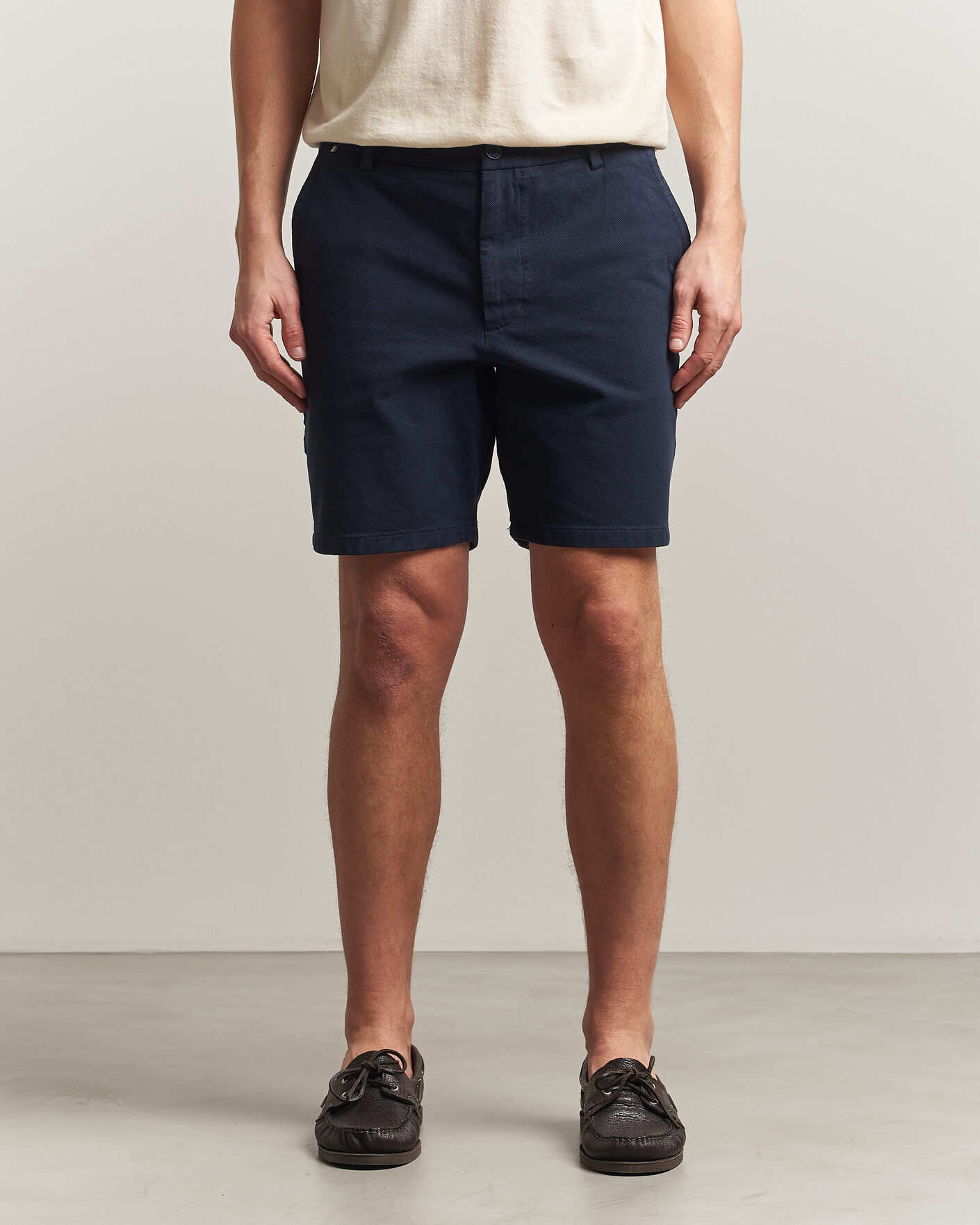 Uomini | Pantaloncini | BOSS BLACK | Kane Cotton Chino Shorts Dark Blue