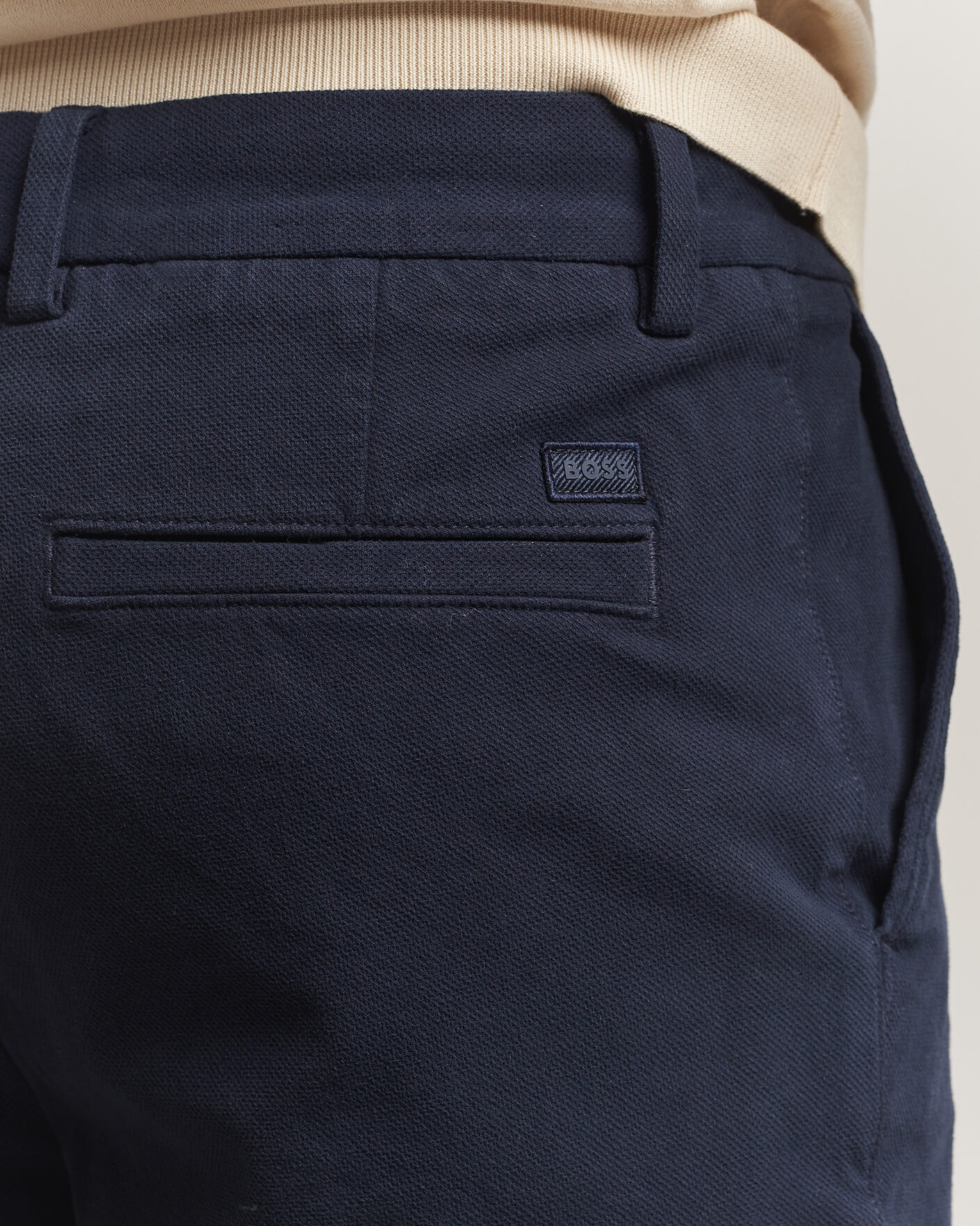 Uomini | Pantaloncini | BOSS BLACK | Kane Cotton Chino Shorts Dark Blue