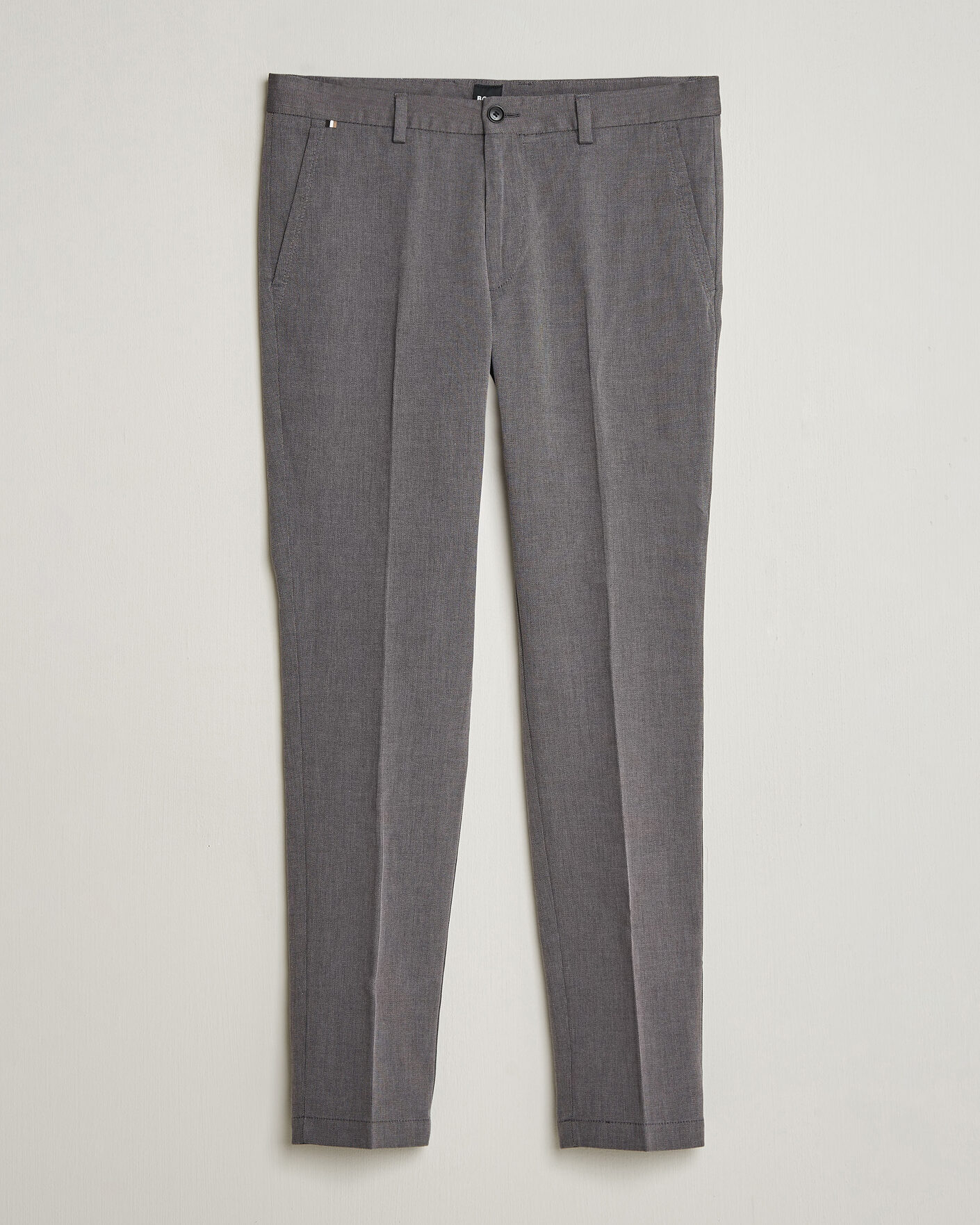 Uomini | Pantaloni | BOSS BLACK | Kaiton Structured Chinos Black