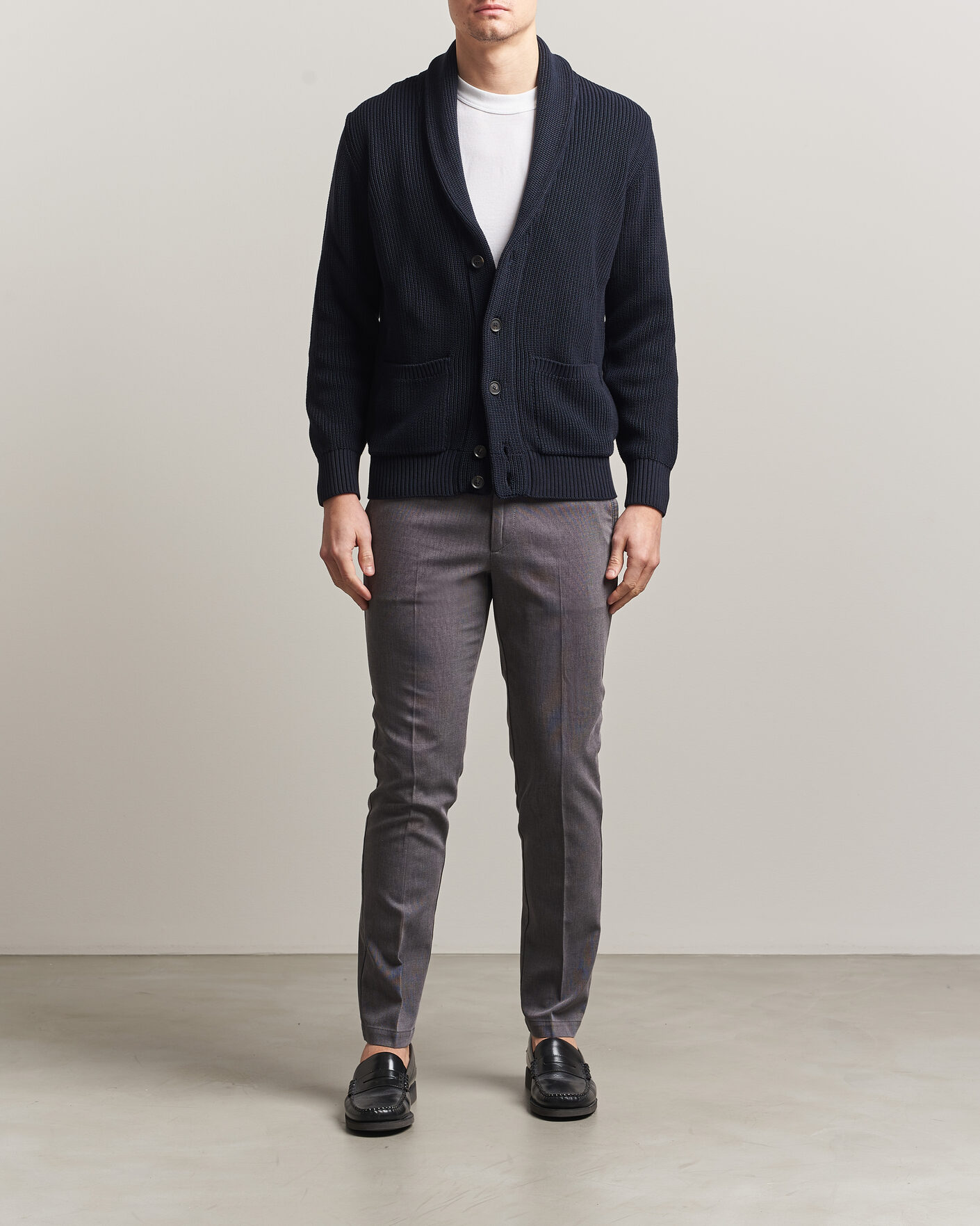 Uomini | Pantaloni | BOSS BLACK | Kaiton Structured Chinos Black