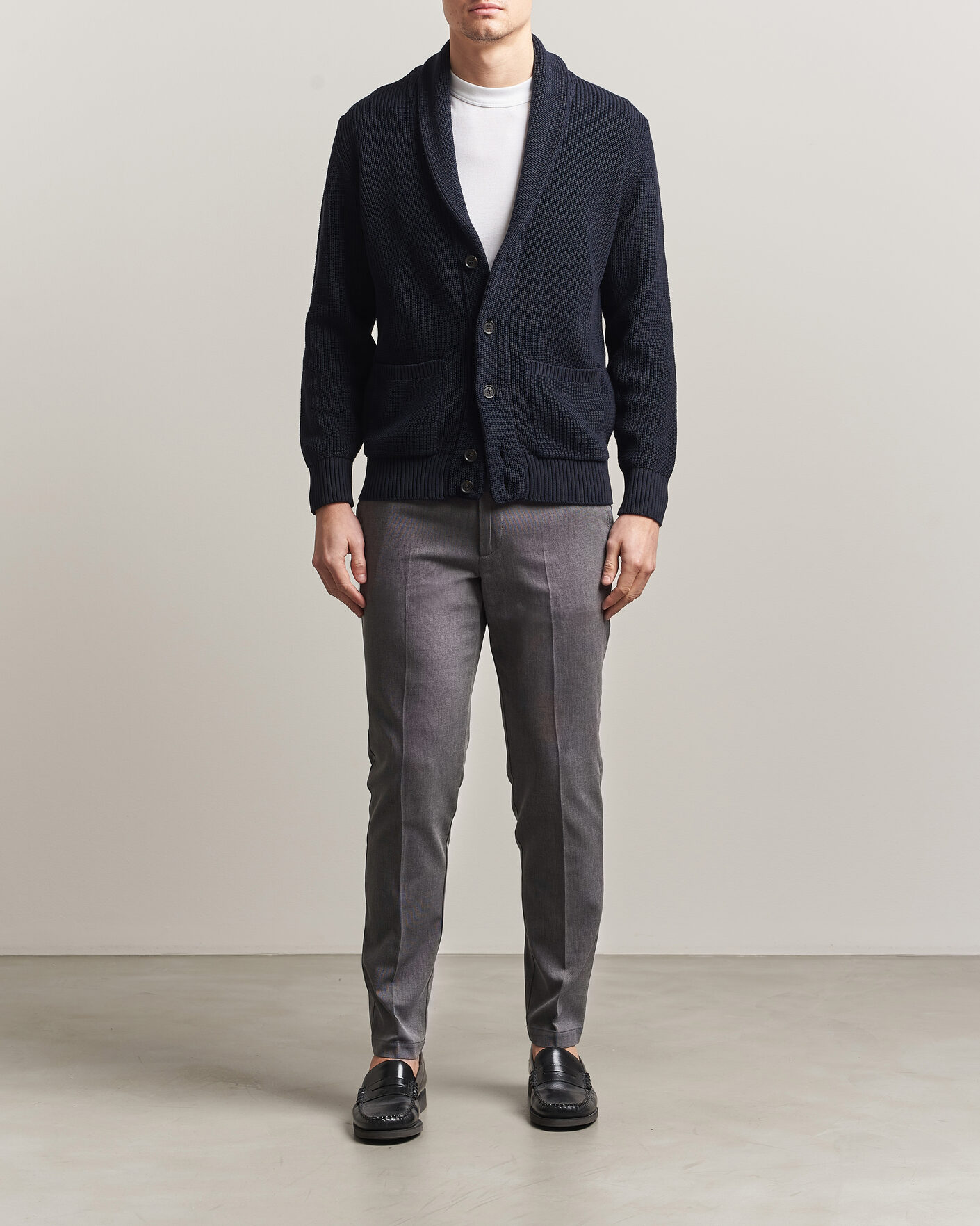 Uomini | Pantaloni | BOSS BLACK | Kaiton Structured Chinos Black
