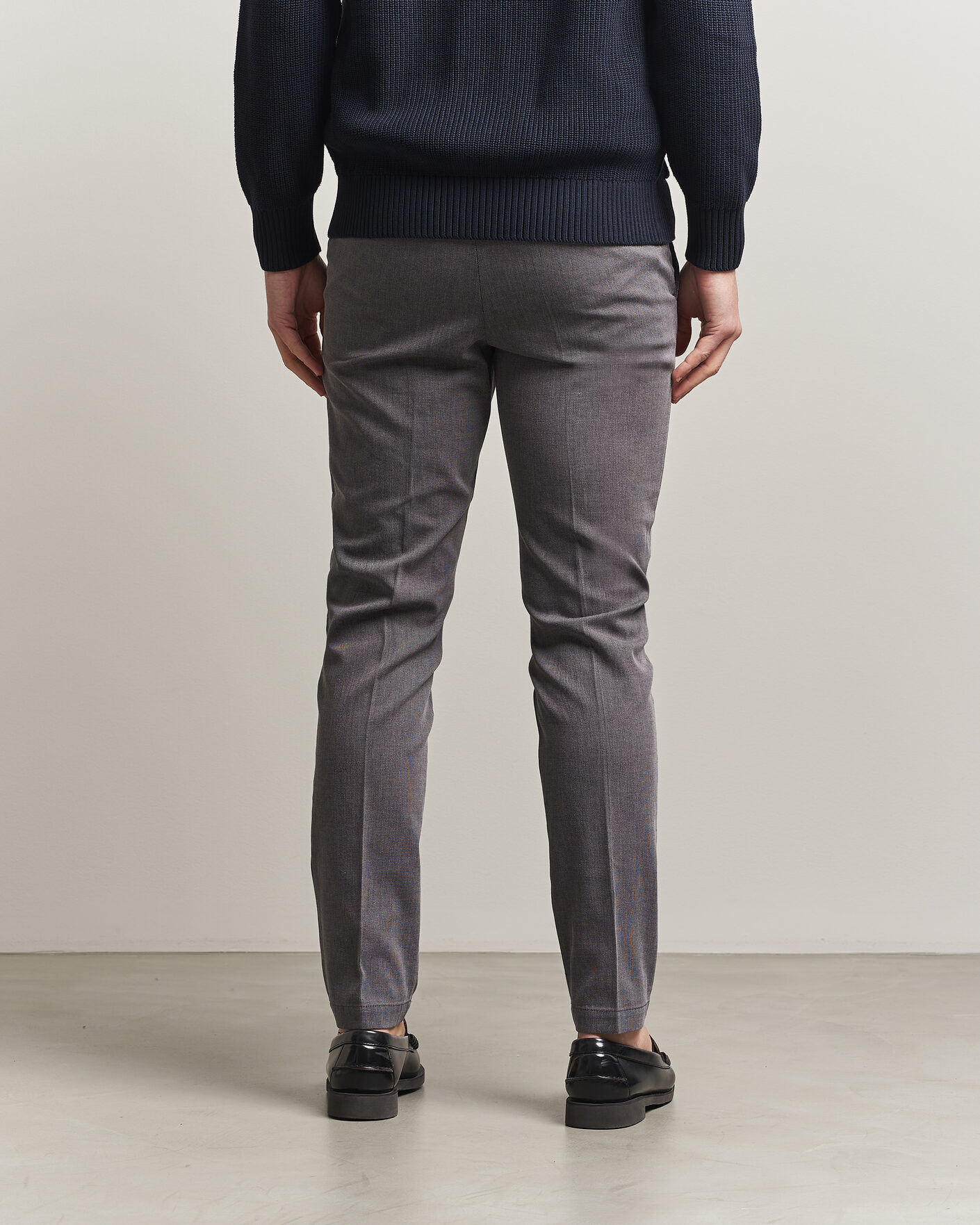 Uomini | Pantaloni | BOSS BLACK | Kaiton Structured Chinos Black