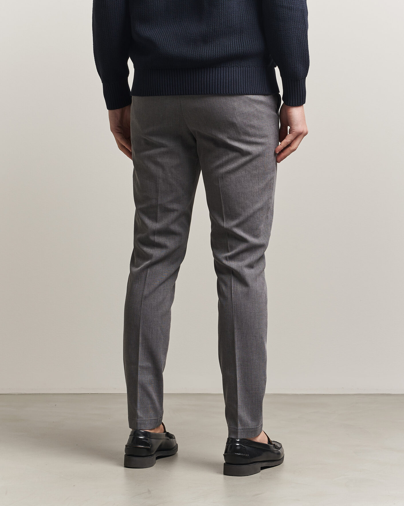 Uomini | Pantaloni | BOSS BLACK | Kaiton Structured Chinos Black