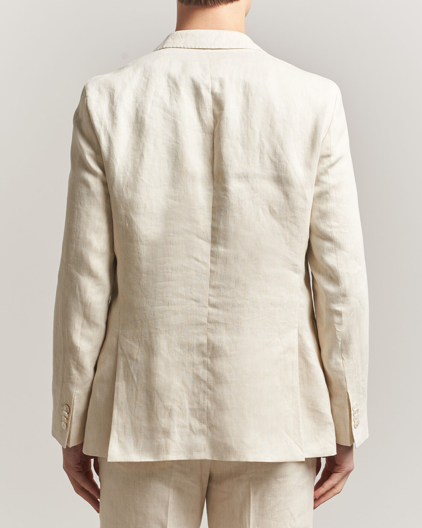 Uomini | Blazers | BOSS BLACK | Hutson Linen Suit Blazer Open Beige