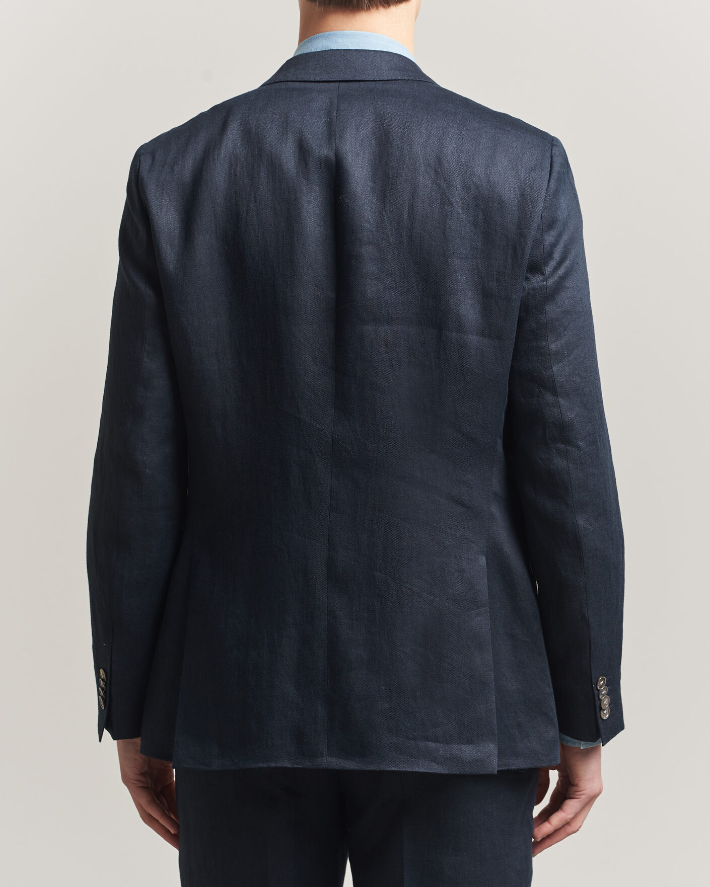 Uomini | Blazers | BOSS BLACK | Hutson Linen Suit Blazer Dark Blue
