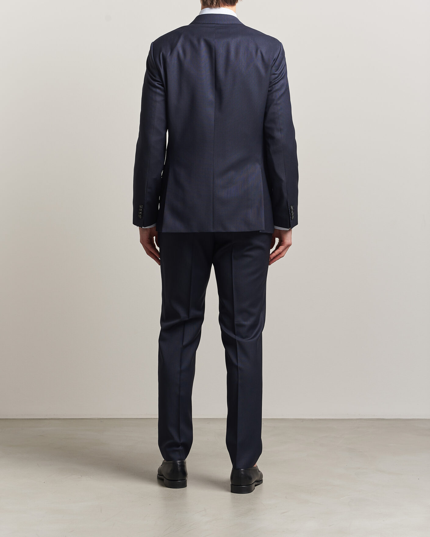 Uomini | Abiti | BOSS BLACK | Huge Wool Double Breasted Suit Dark Blue