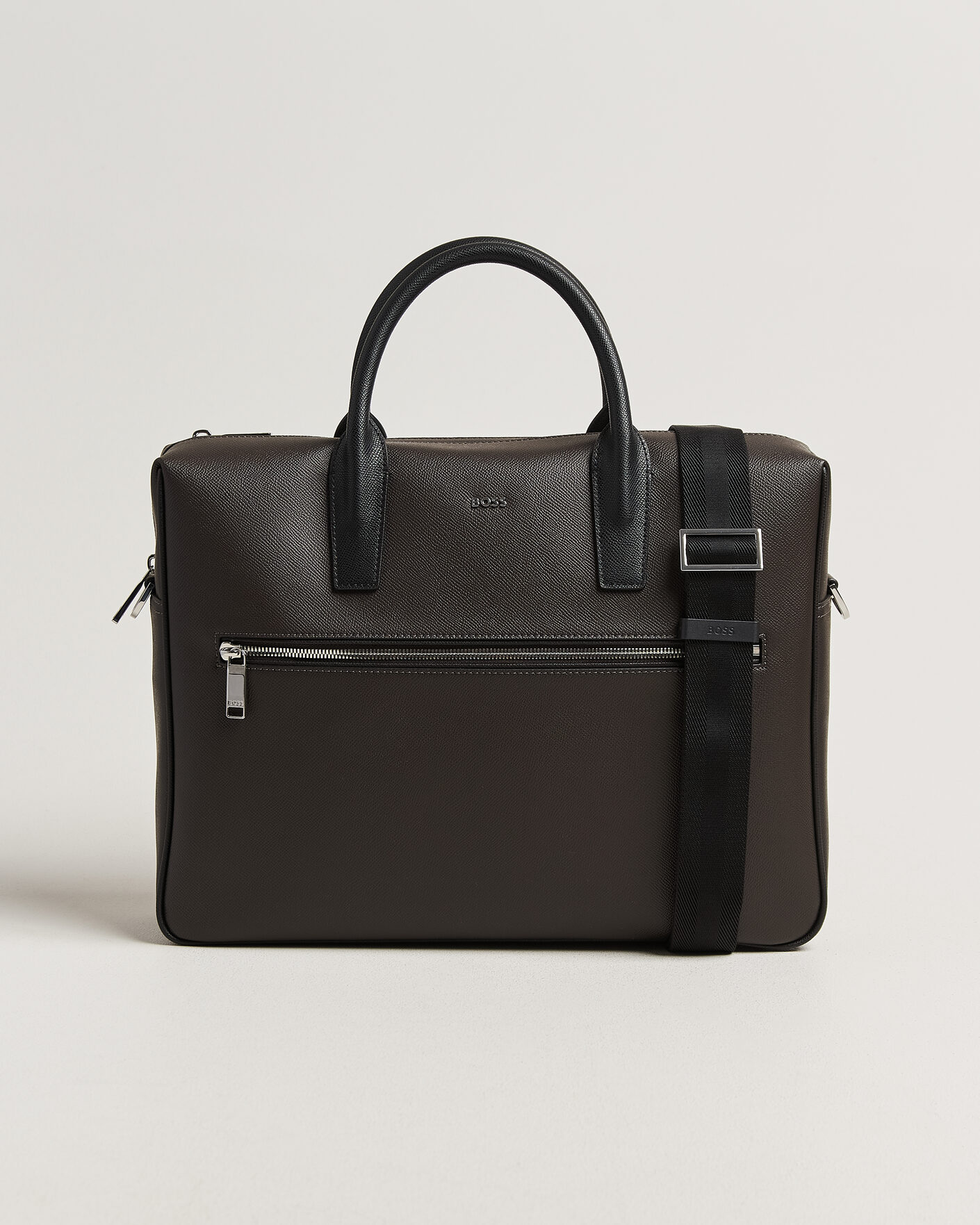 Uomini | Borse | BOSS BLACK | Daxter Leather Briefcase Dark Brown