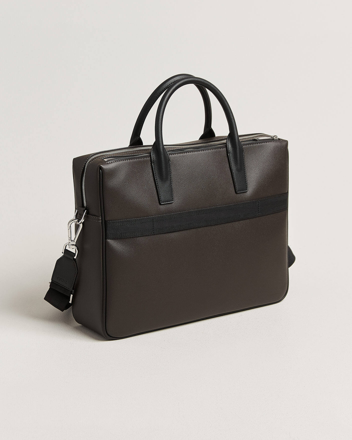 Uomini | Borse | BOSS BLACK | Daxter Leather Briefcase Dark Brown