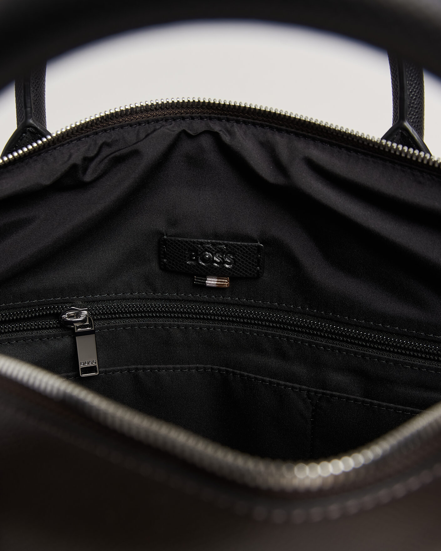 Uomini | Borse | BOSS BLACK | Daxter Leather Briefcase Dark Brown