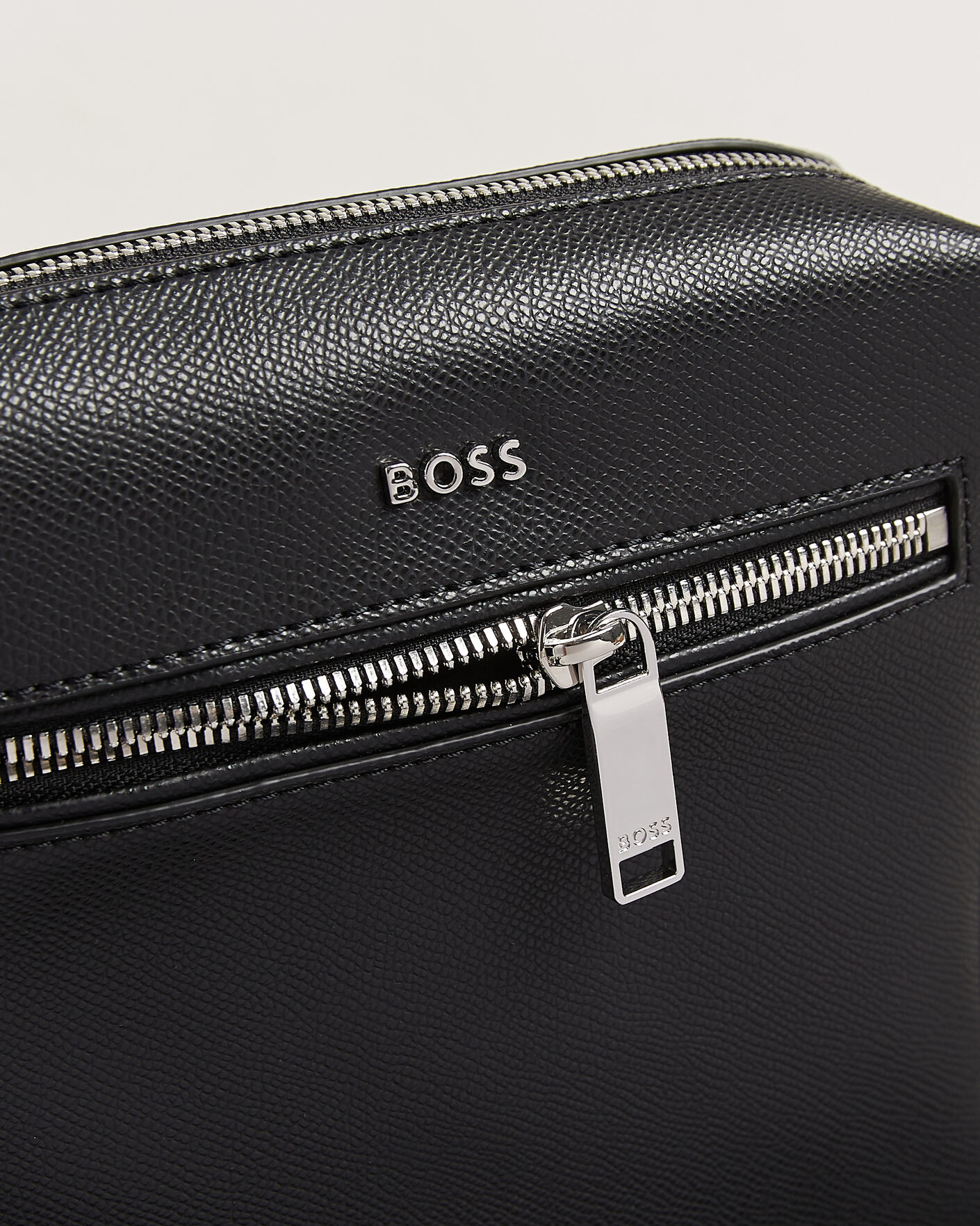 Uomini | Borse | BOSS BLACK | Daxter Leather Crossbody Bag Black