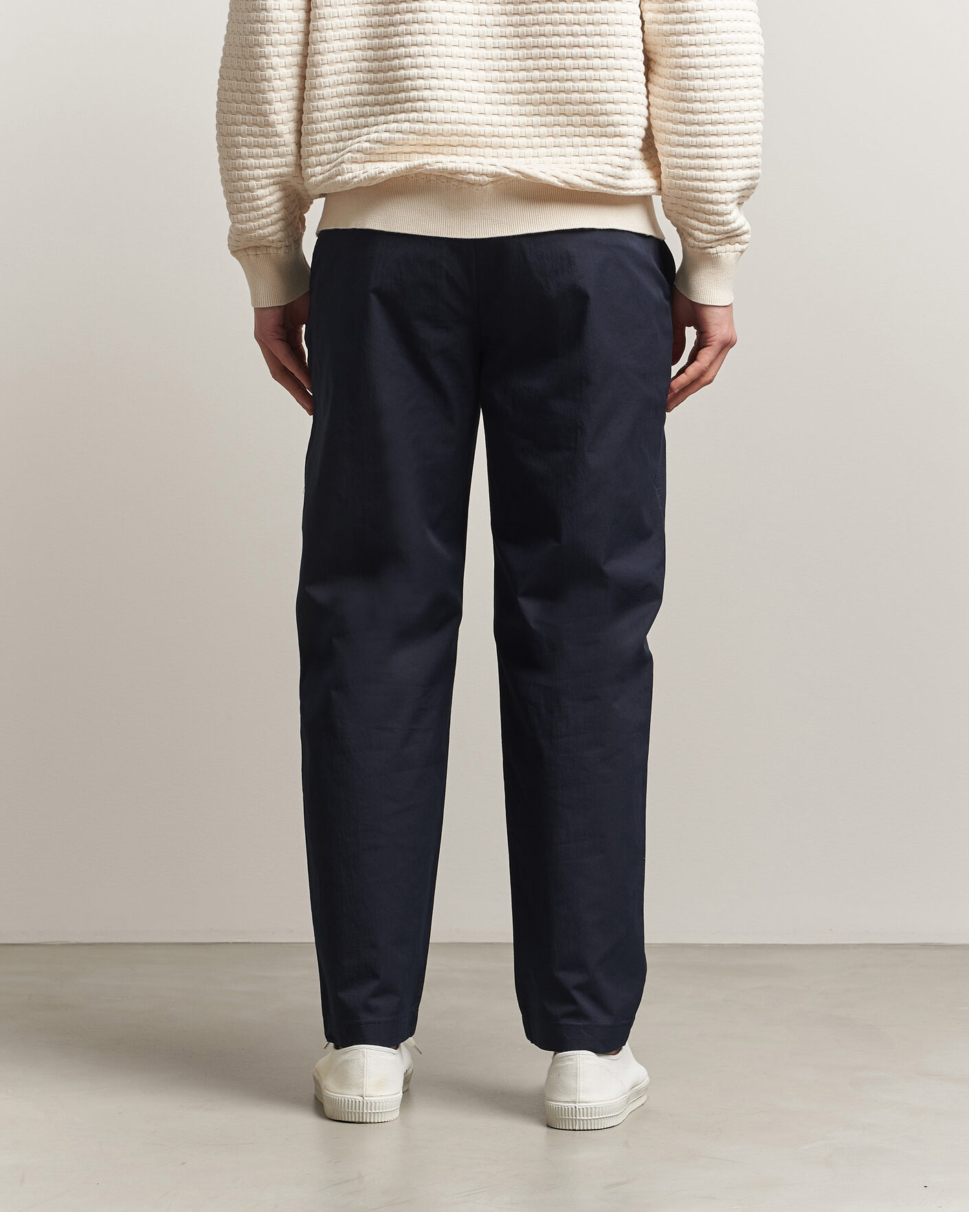 Uomini | Pantaloni | BOSS ORANGE | Cotton Chinos Dark Blue