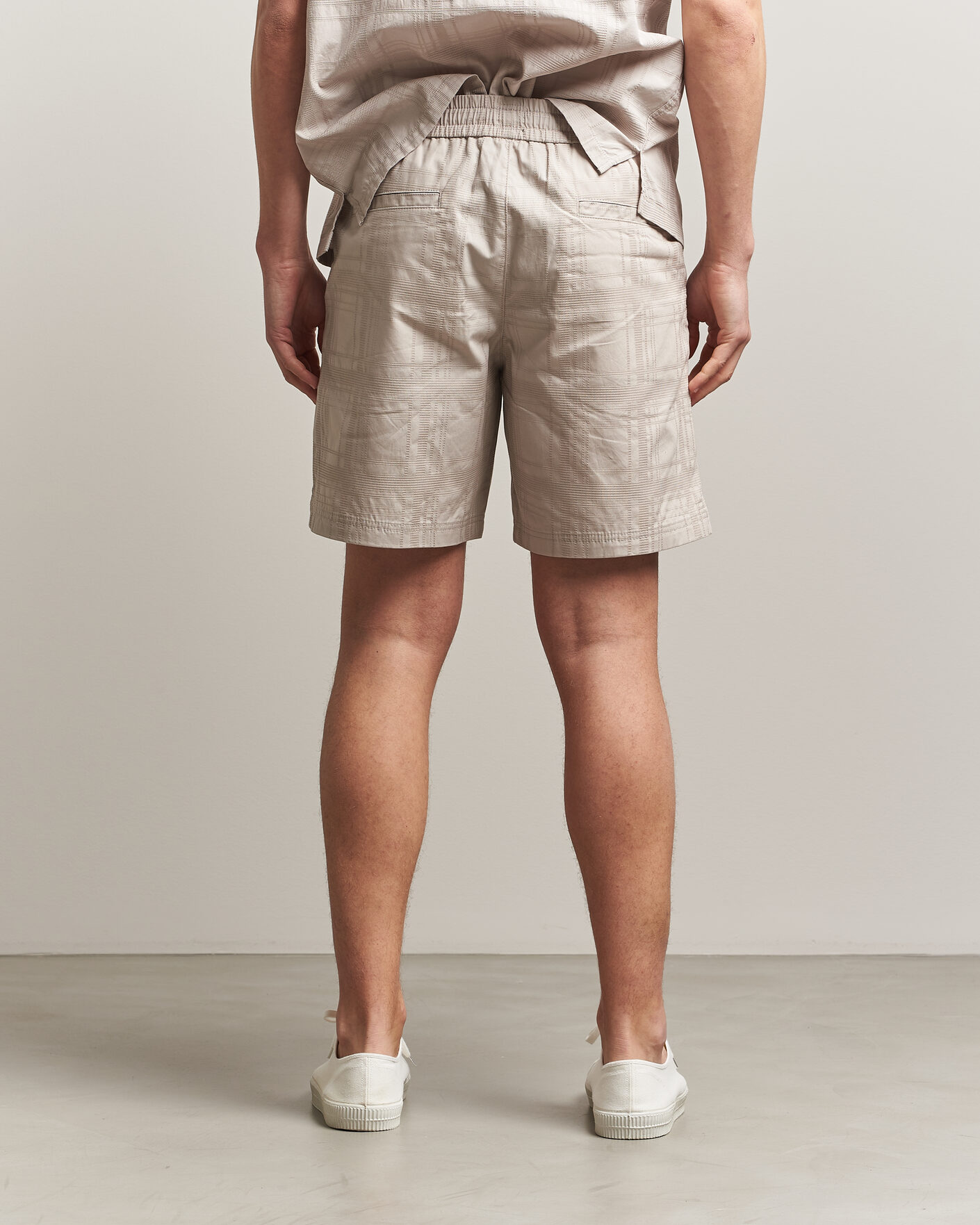 Uomini | Pantaloncini | BOSS ORANGE | Sandrew Cotton Drawstring Shorts Open Grey
