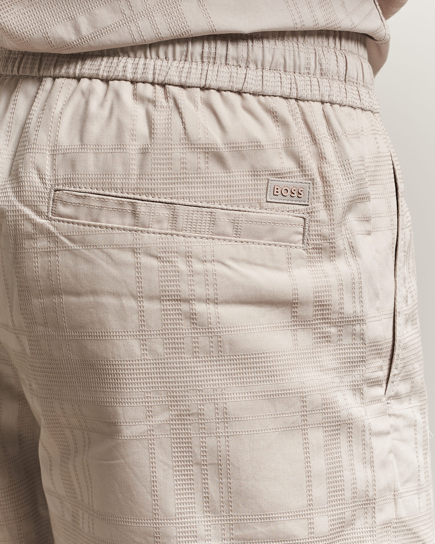 Uomini | Pantaloncini | BOSS ORANGE | Sandrew Cotton Drawstring Shorts Open Grey